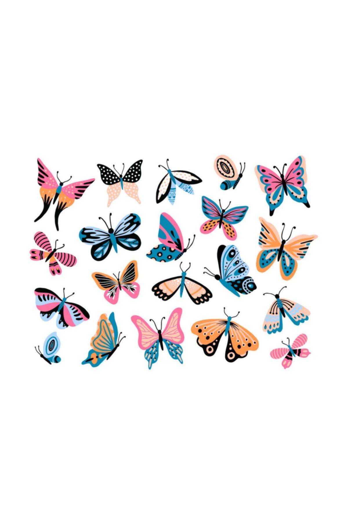 KT Decor Kelebekler Duvar Çıkartması 36 Adet