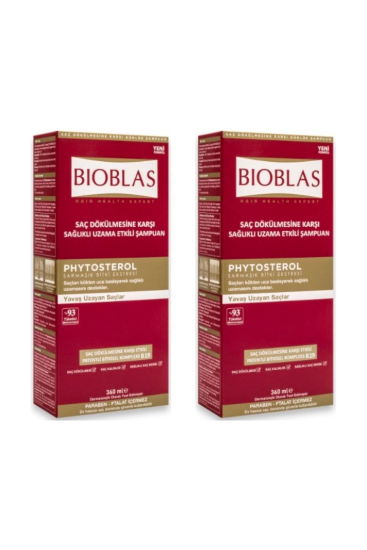 Bioblas Saç Dökülmesine Karşı Sağlıklı Uzama Şampuan 360 Ml X 2
