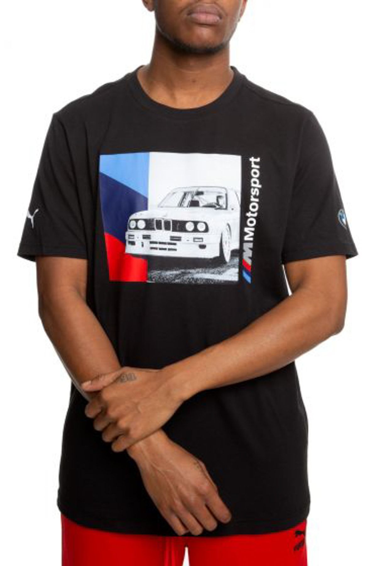 Puma BMW M Motorsport Desenli Erkek T-Shirt