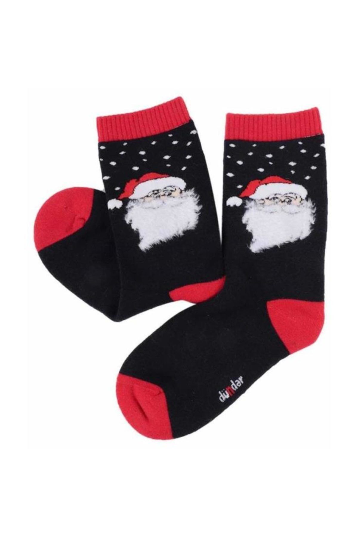 Dündar Noel Desenli Baskılı Dikişsiz Çorap 014 | Lacivert