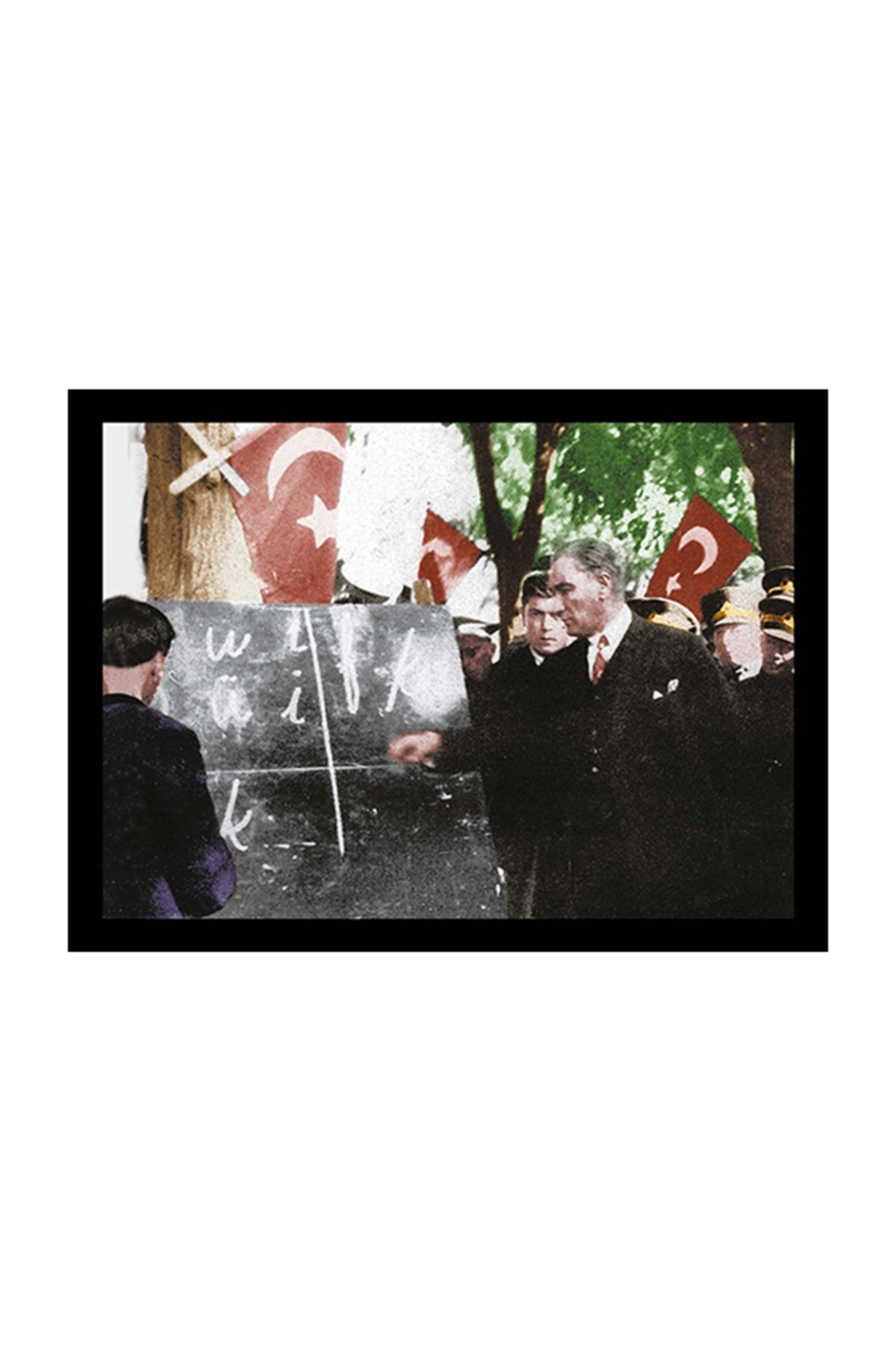 mağazacım Atatürk Harf Devrimi 50 Cm X 70 Cm Kanvas Tablo Tbl1201