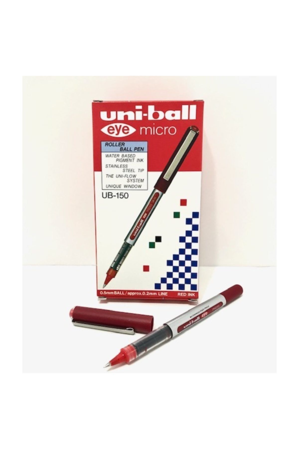 uni-ball Uniball Eye Micro ( 0.5 ) Roller Kalem Kırmızı