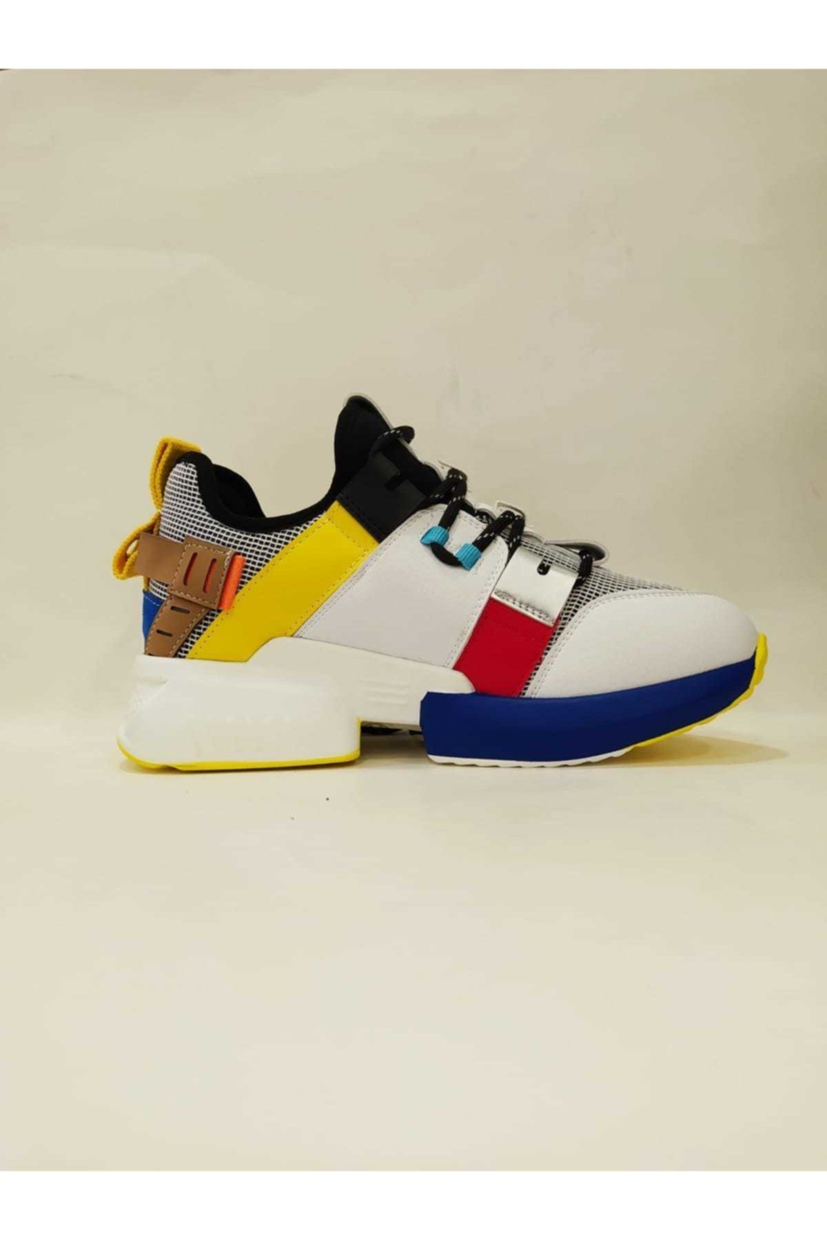 Guja 20y303 Uniseks Sneakers Spor Ayakkabı-beyaz-sarı
