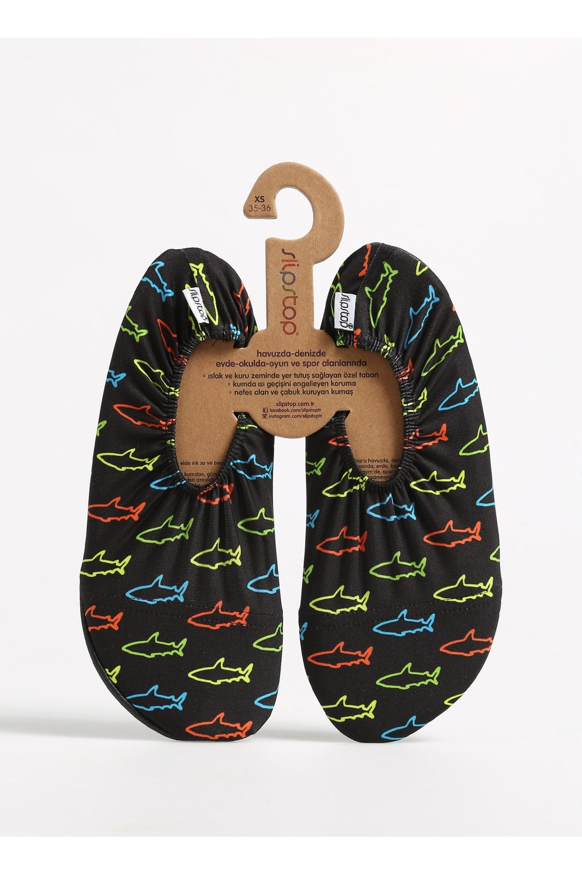 SLIPSTOP Çok Renkli Erkek Çocuk Deniz Ayakkabısı Ss22140190 Neon Sharks