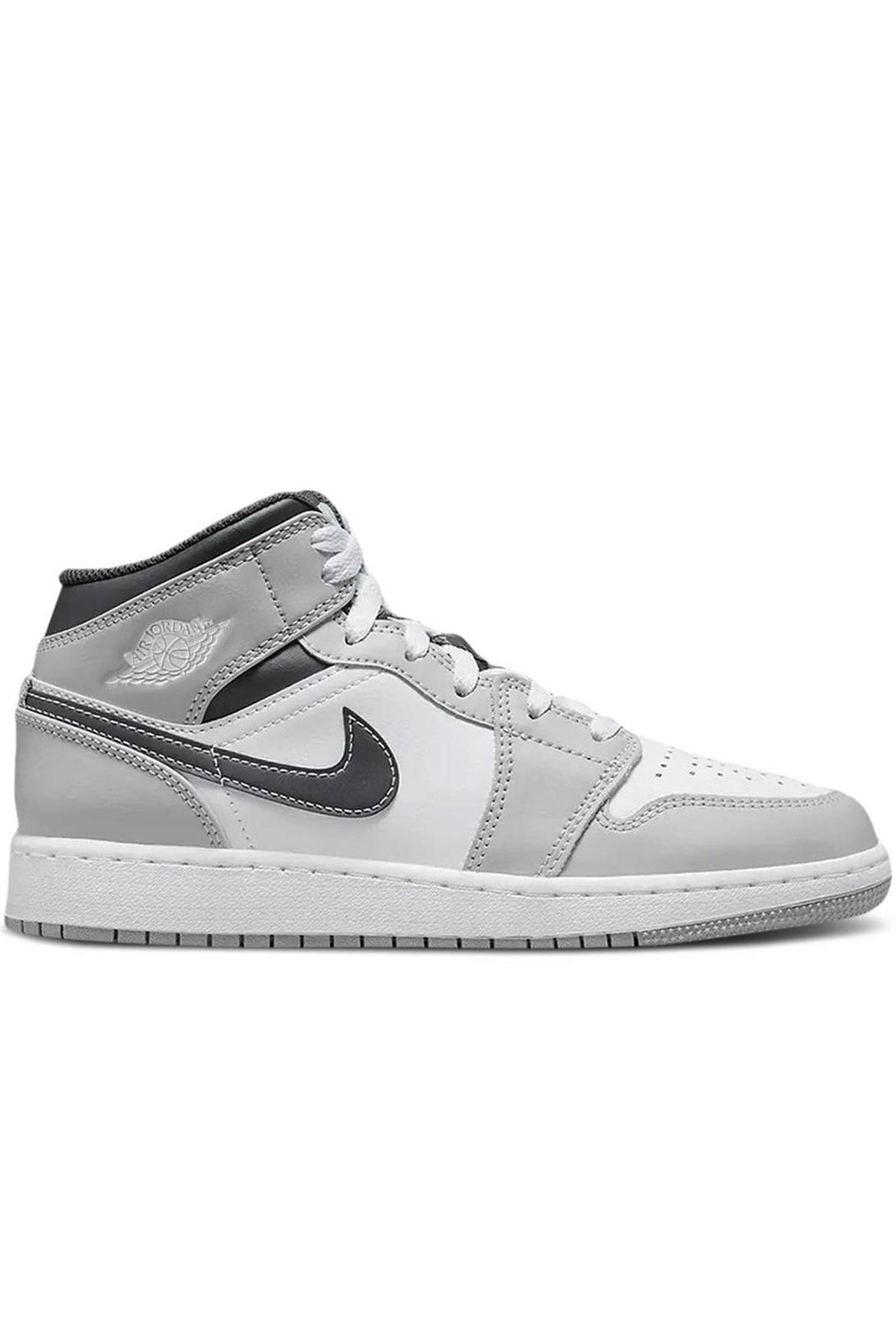 Nike Air Jordan 1 Mid Light Smoke Grey (gs)