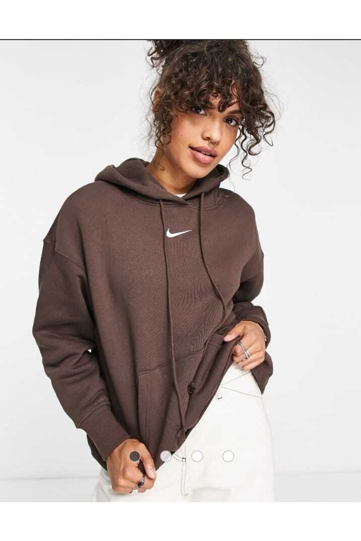 Nike Sportswear Phoenix Fleece Bol Kesimli Kadın Kapüşonlu Sweatshirt'ü Cngstore