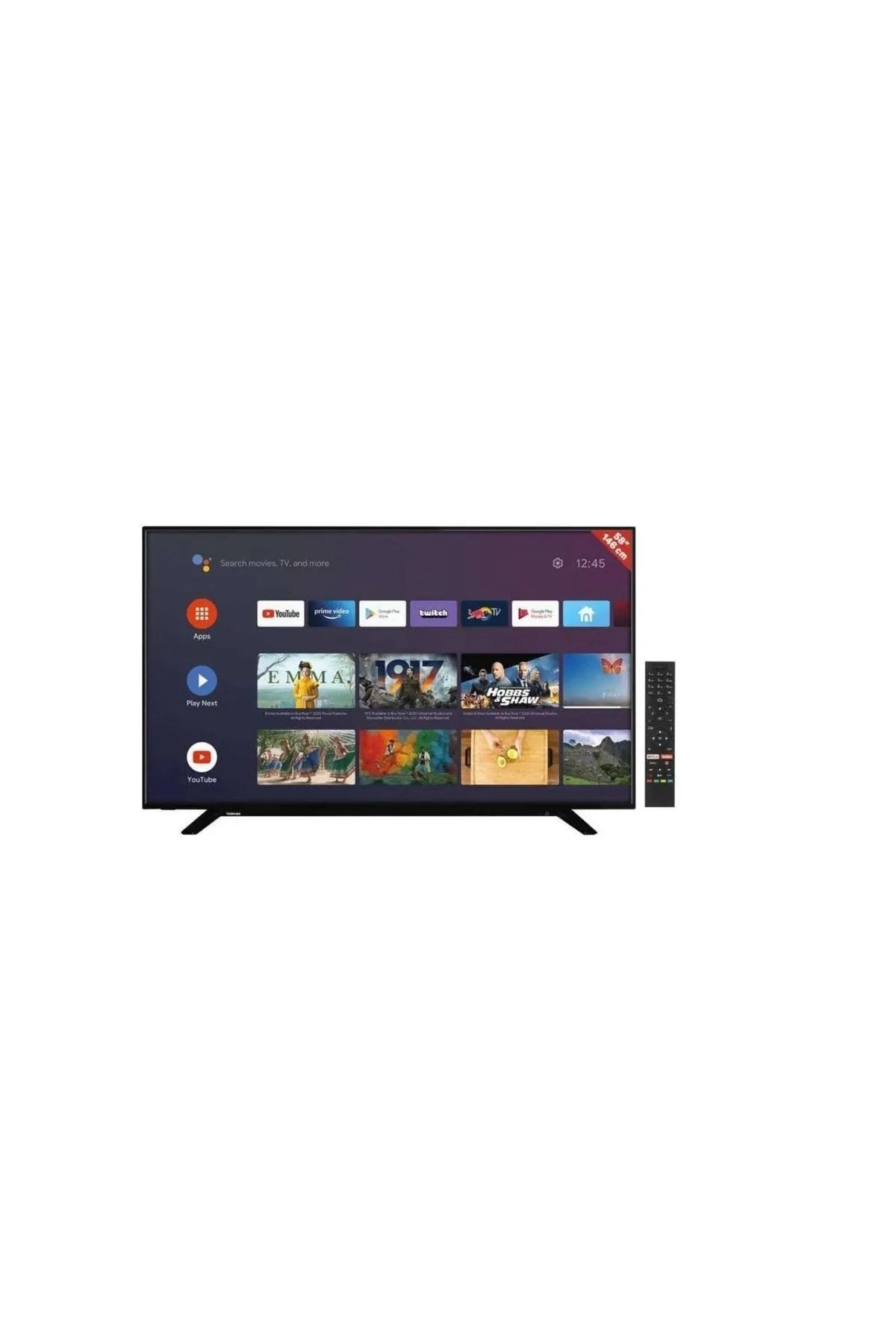 Toshiba 50ua2063dt 50" 127 Ekran Uydu Alıcılı 4k Ultra Hd Smart Android Led Tv