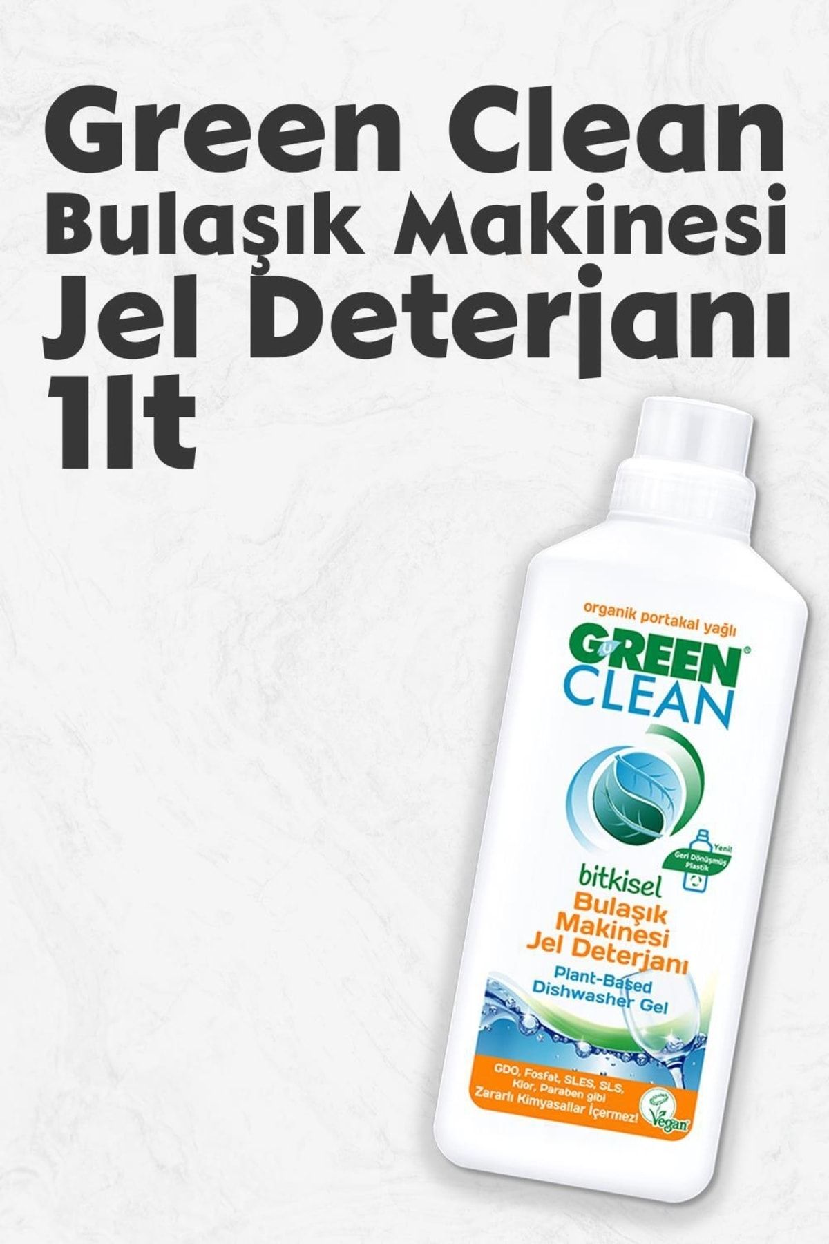 Green Clean U Bulaşık Makinesi Jel Deterjan 1 L