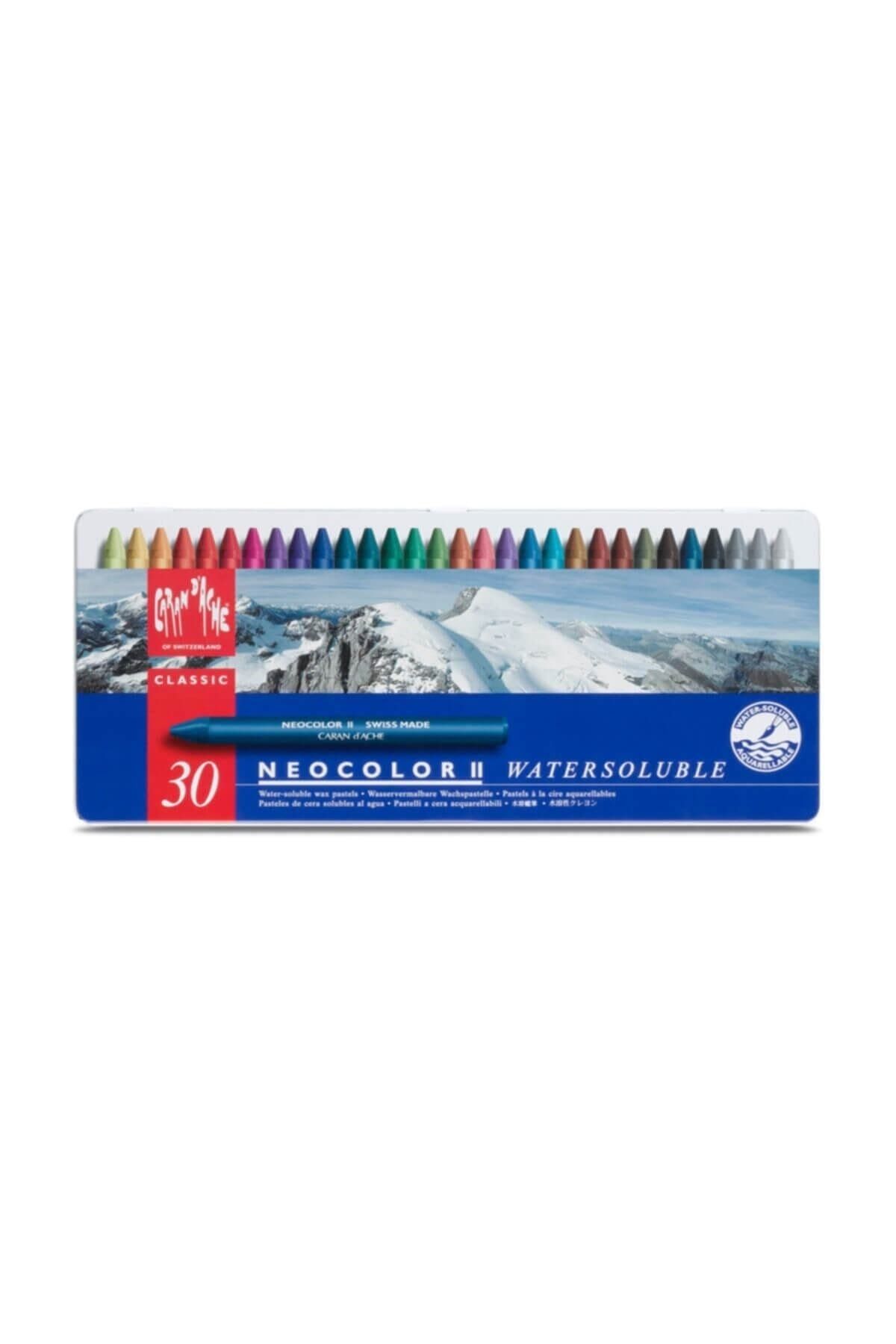Caran d'Ache Neocolor Iı Aquarelle Suda Çözünen Pastel Boya – 30 Renk