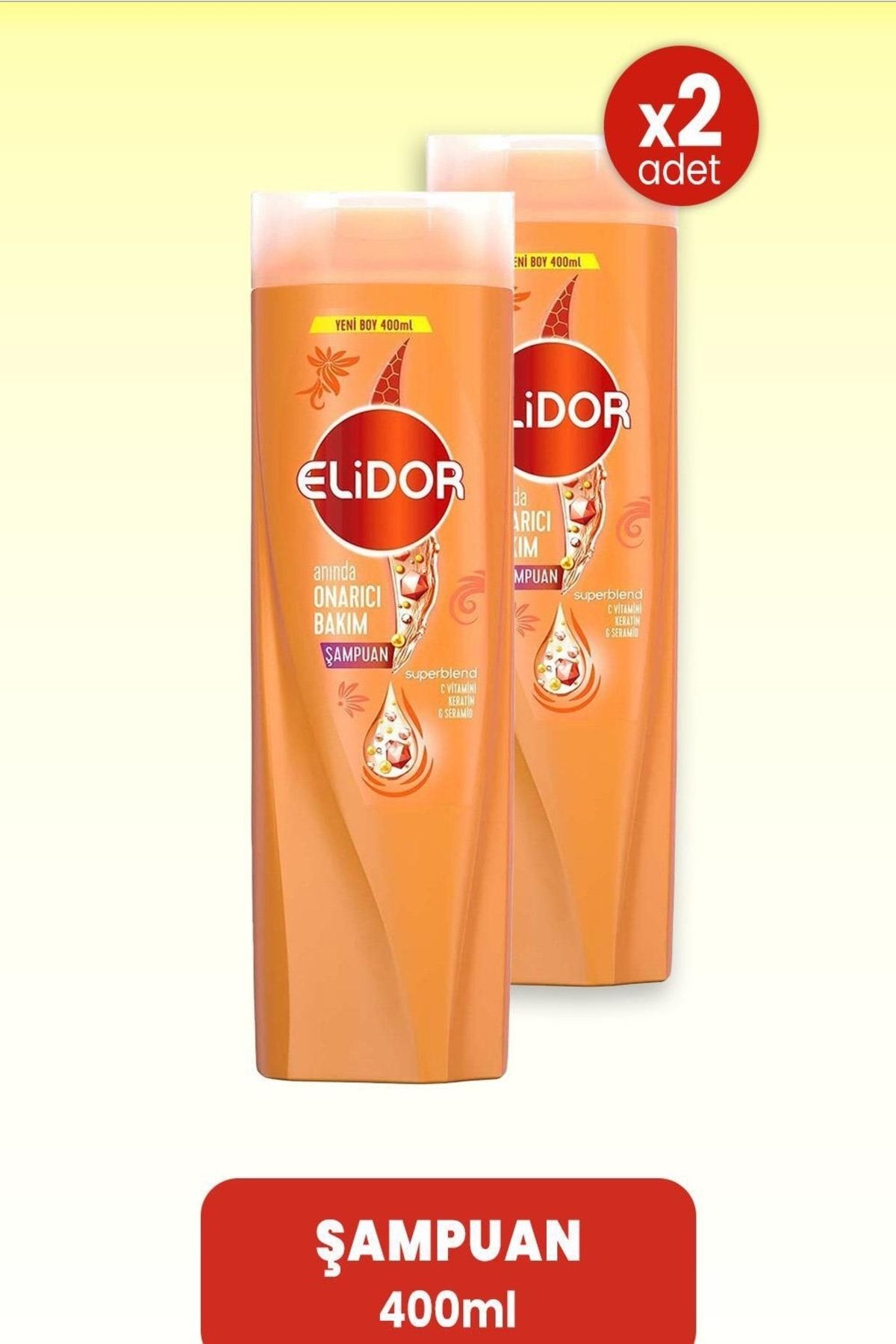 Elidor Superblend Şampuan Anında Onarıcı Bakım 400 Ml X 2 Adet