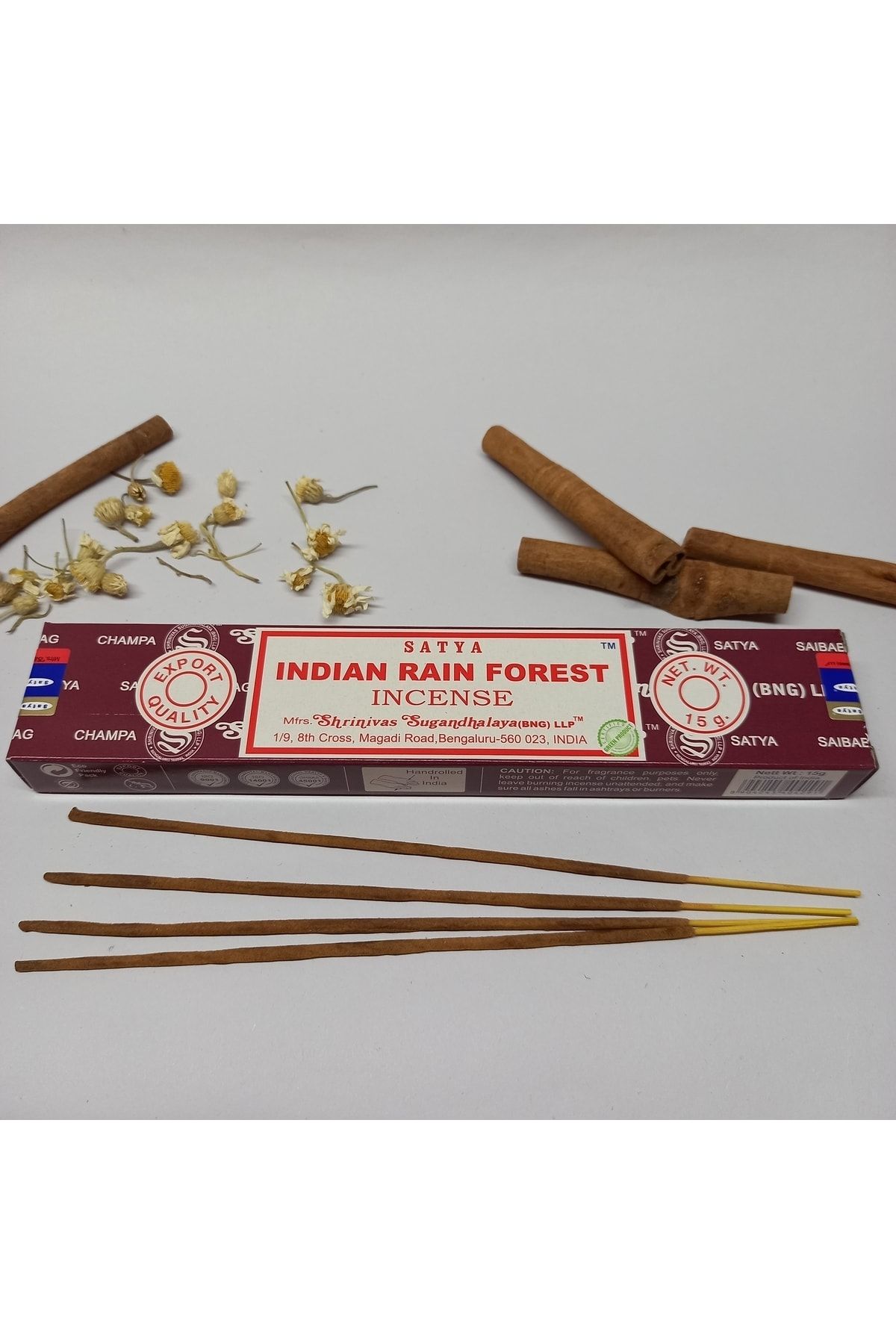 satya Hint Yağmur Ormanları Aromalı Natural Çubuk Tütsü