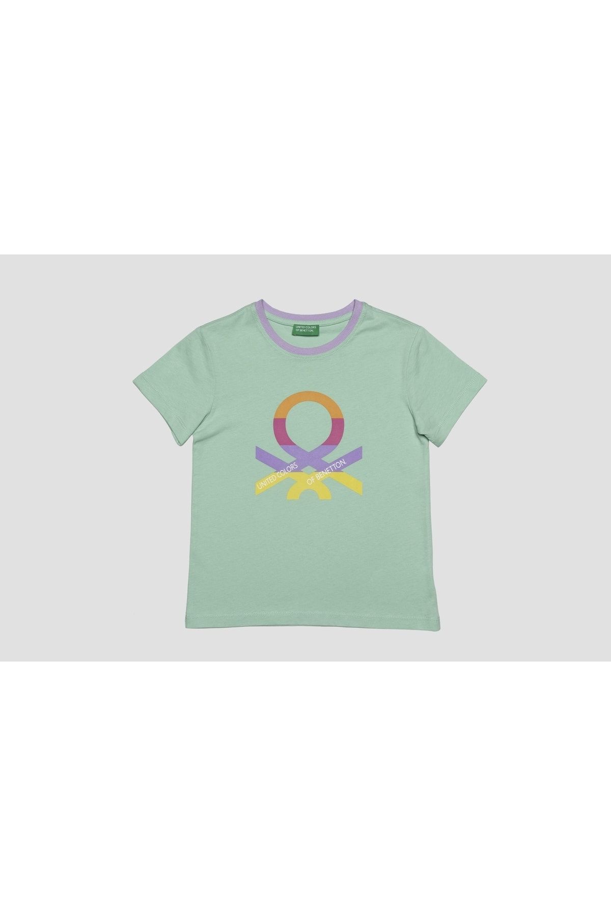 Benetton Kız Çocuk Mint T-shirt
