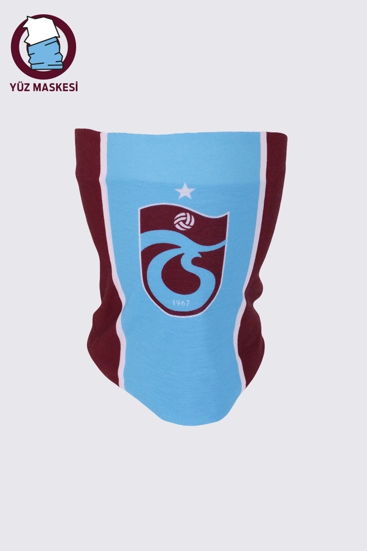 Trabzonspor Buff Beyaz Ince Şerit Detay Çerçeve Logo