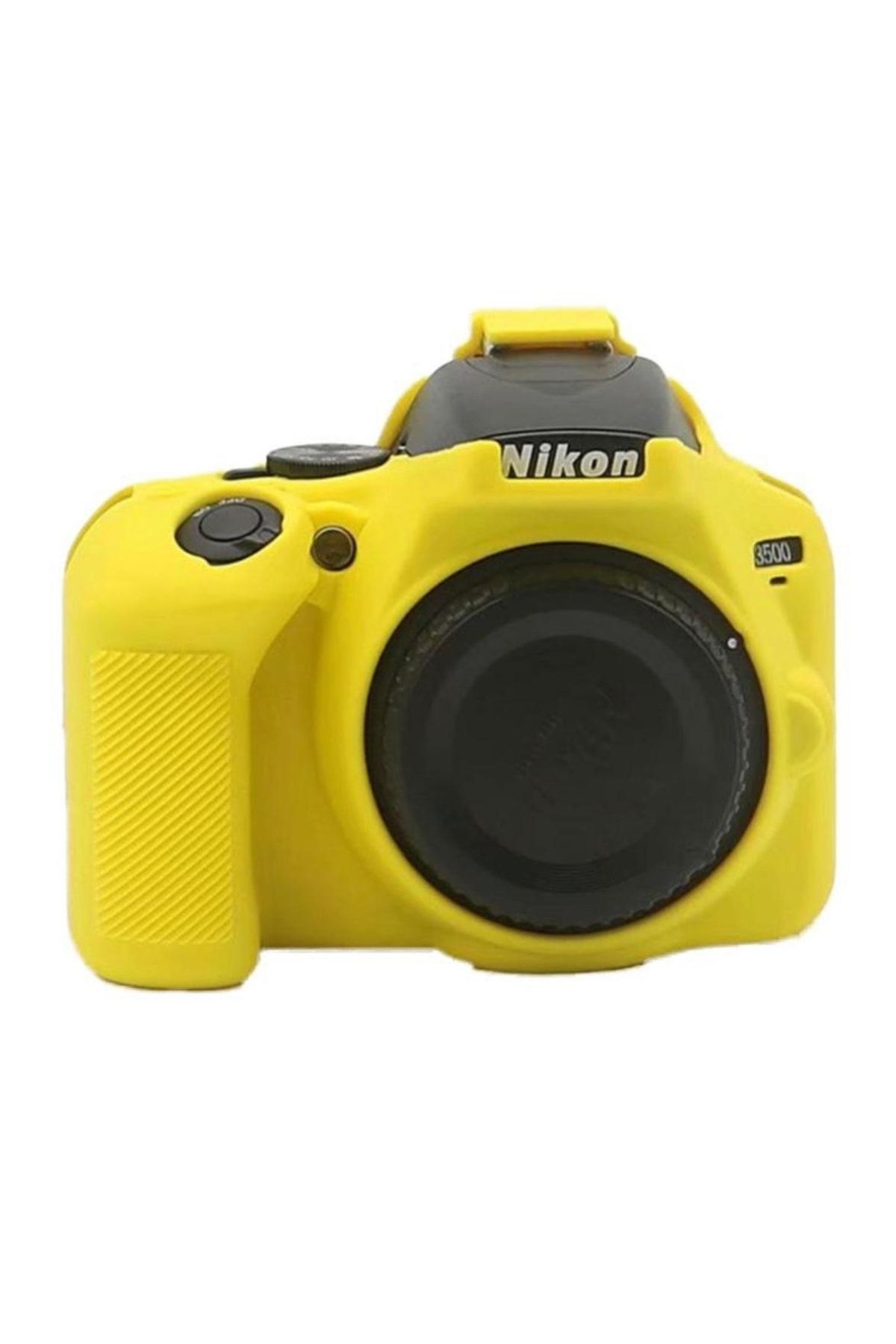 Nikon D3500 Sarı Silikon Kılıfı