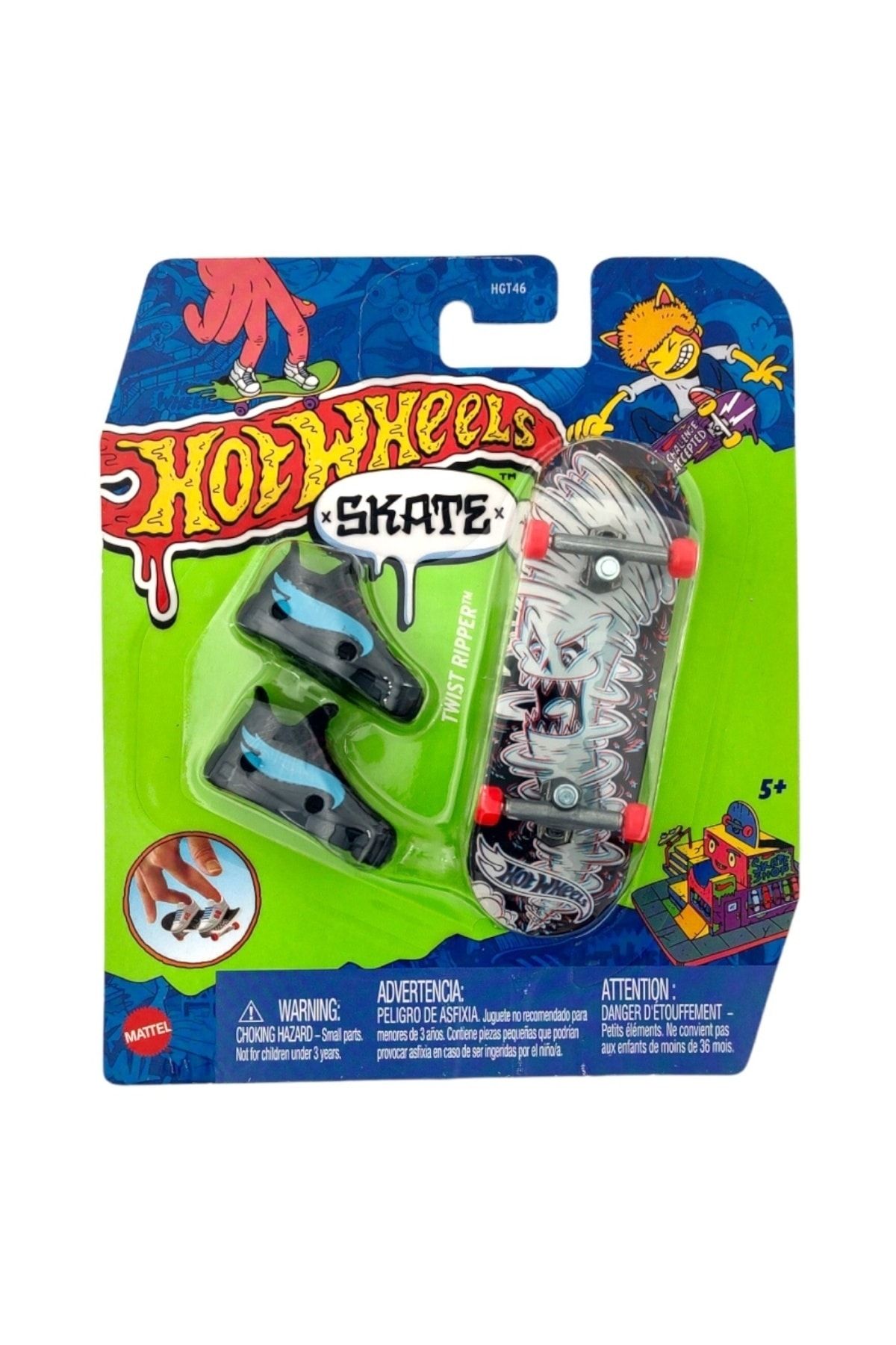 HOT WHEELS Skate Temalı Parmak Kaykay ve Ayakkabı Paketleri
