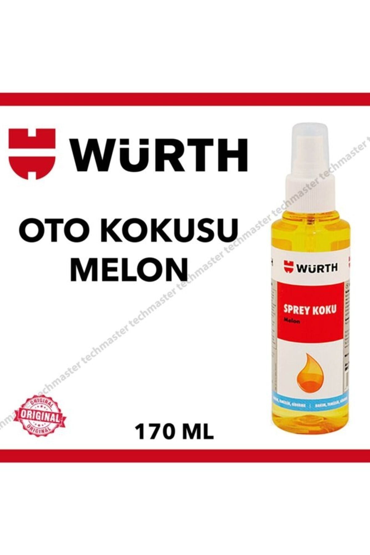 Techmaster Würth Sprey Oto Araç Kokusu Melon 170ml 2 Adet
