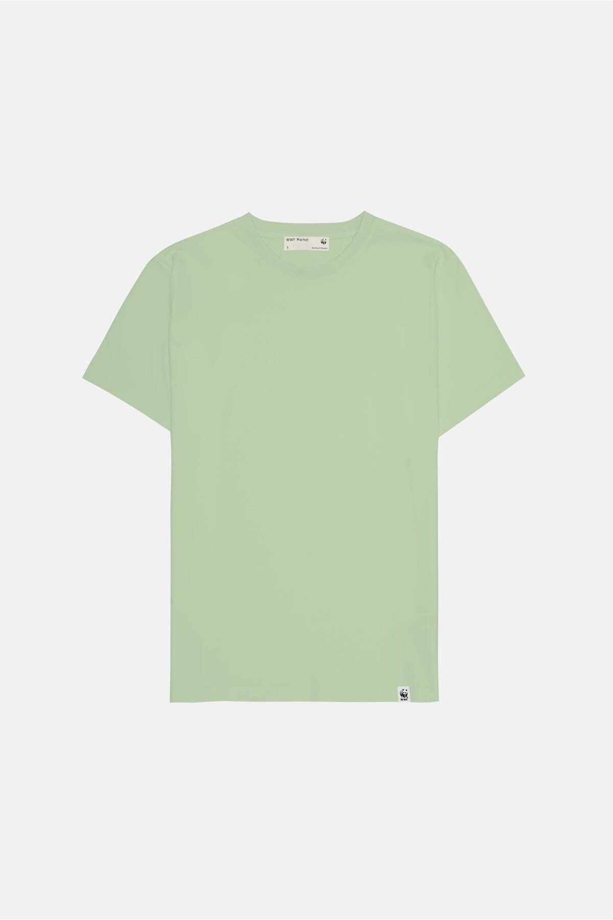 WWF Market Basic Kadın Light-weight T-shirt - Açık Yeşil