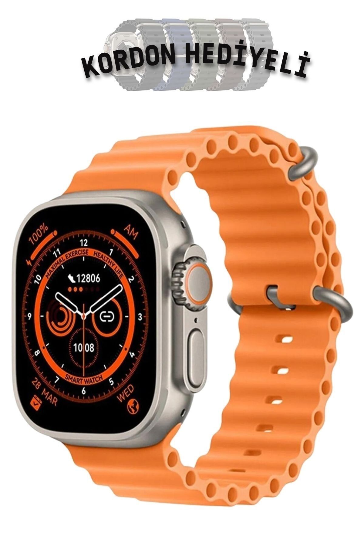 Favors 45mm Türkçe Akıllı Saat 2.02 Inc Siri Nfc Gps Özellikli Yeni Nesil Smart Watch