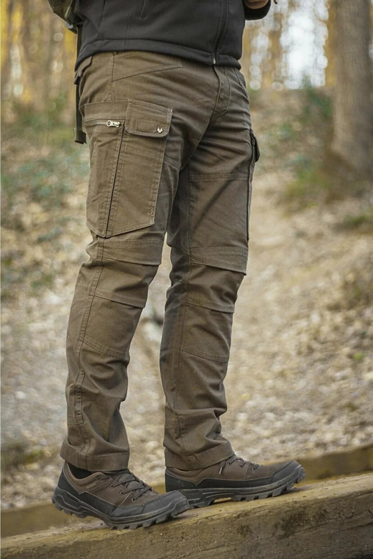 WOLVOR Tactical - Commander Premium Fermuarlı Taktikal Erkek Kargo Pantolon