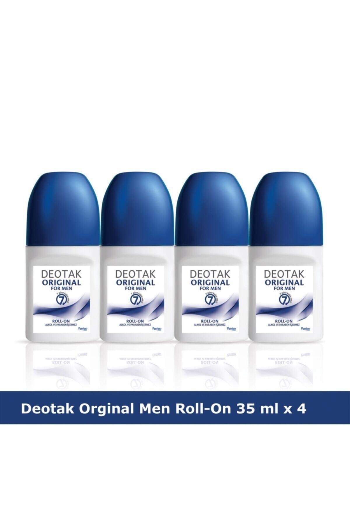 Deotak Orıgınal For Men Roll-On Deodorant 35 ml x 4