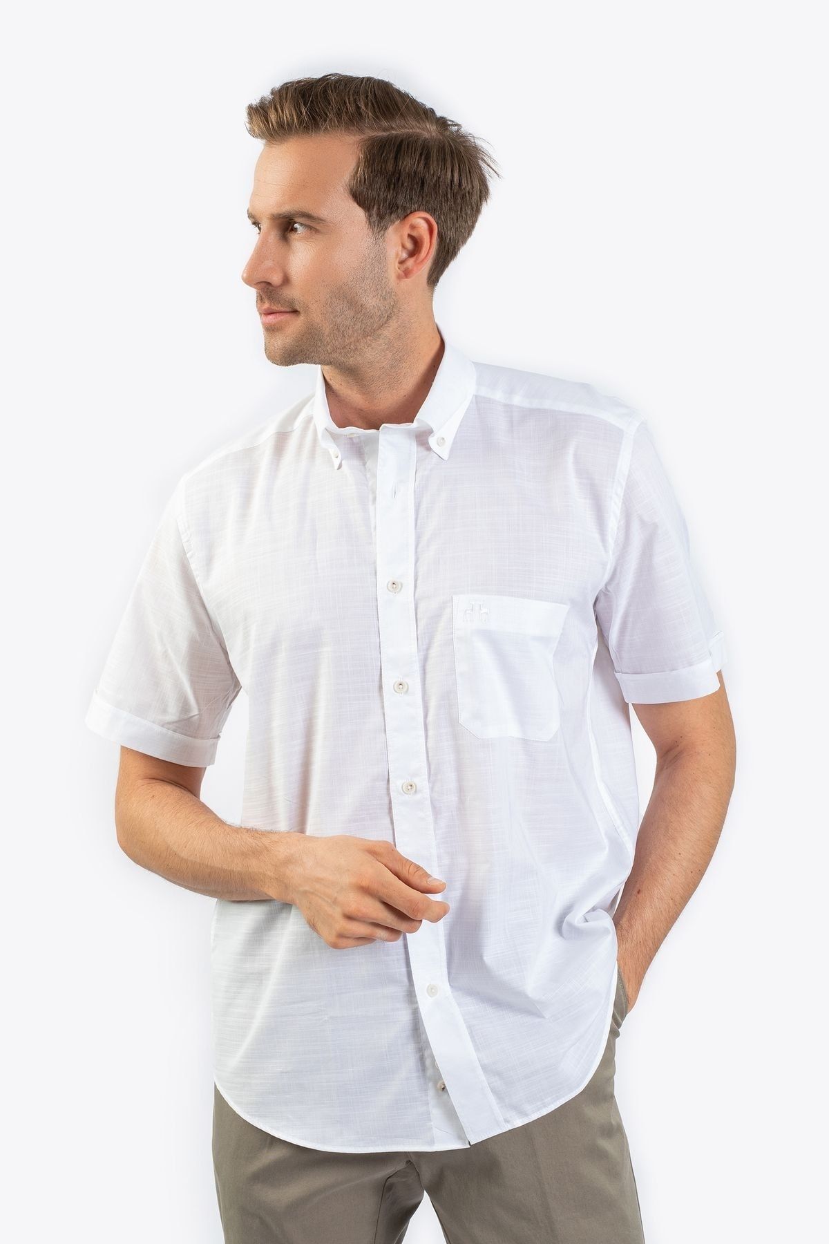 Karaca Erkek Regular Fıt Gömlek-beyaz