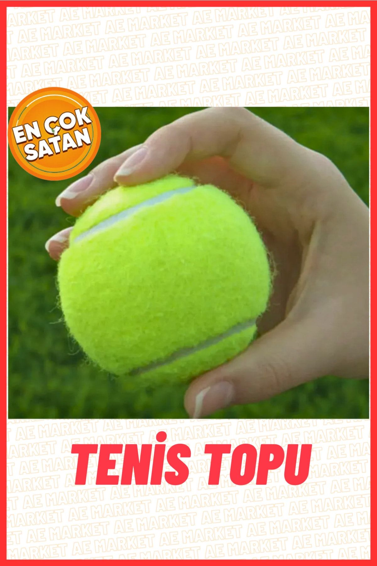 AE Market Tenis Topu 1 Adet - Tennis Ball - Antrenman Topu