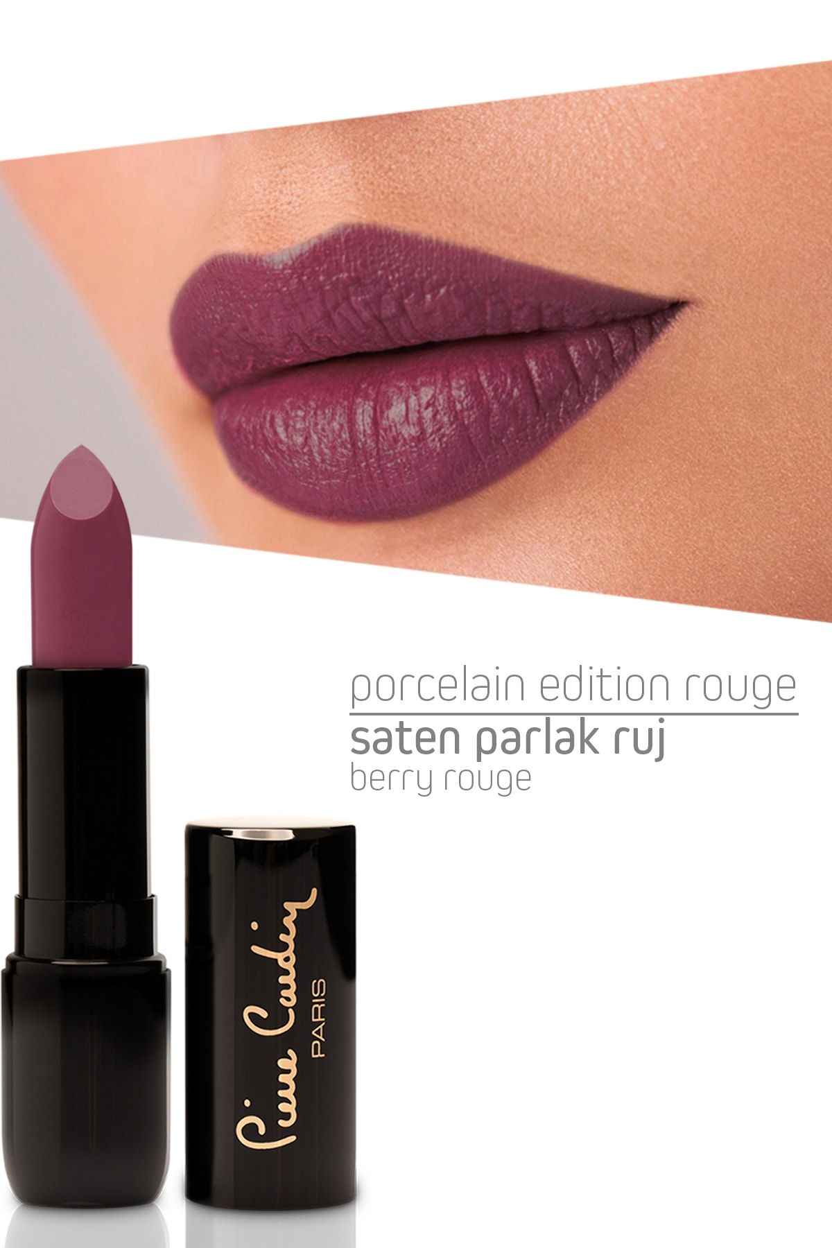 Pierre Cardin Porcelain Edition Lipstick - Berry Rouge - 231 Ruj
