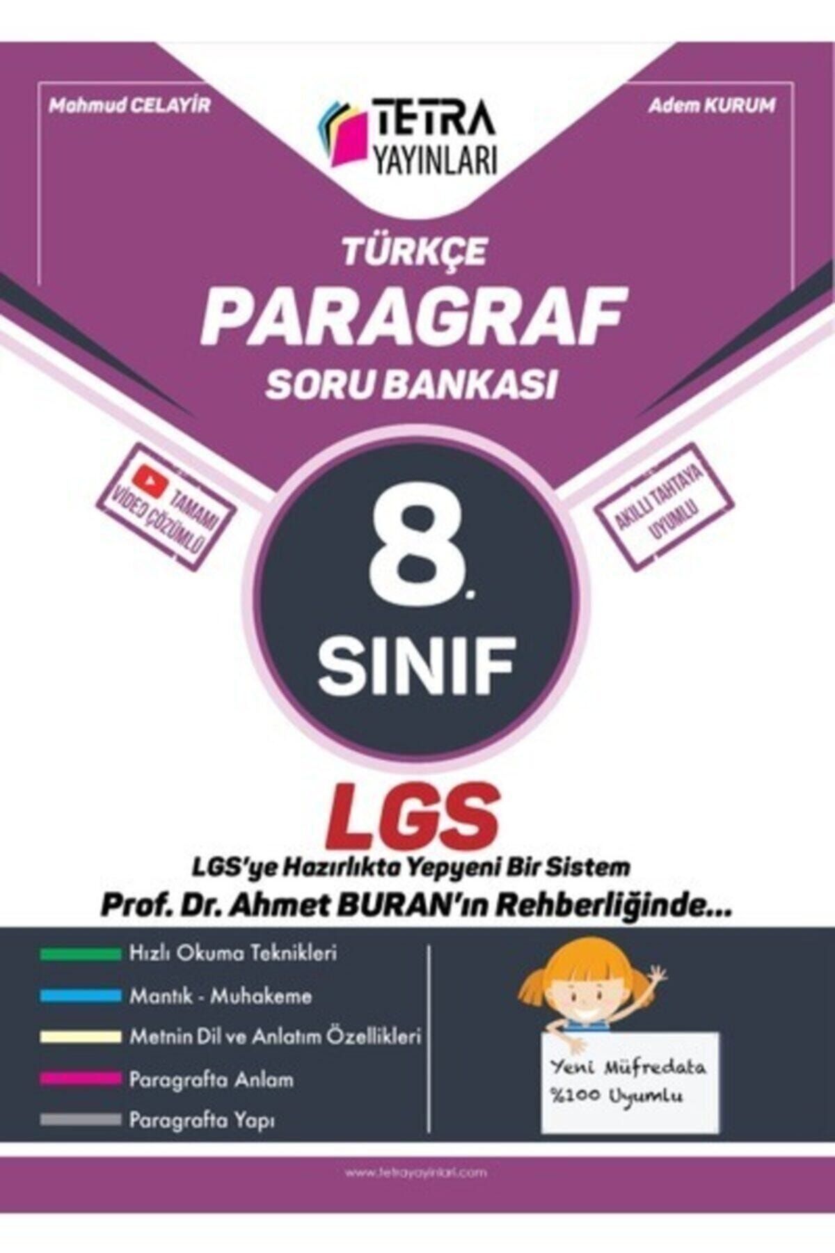 TETRA Yayınları Tetra 8.sınıf Türkçe Paragraf Soru Bankası