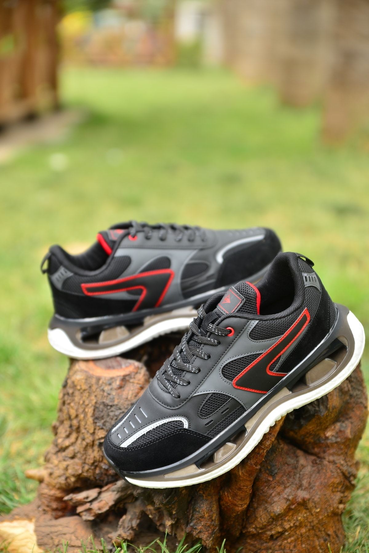 Dunlop Erkek Siyah Yazlık Terletmez Nefes Alır Ortopedik Kaydırmaz Air Taban Rahat Tarz Spor Ayakkabı