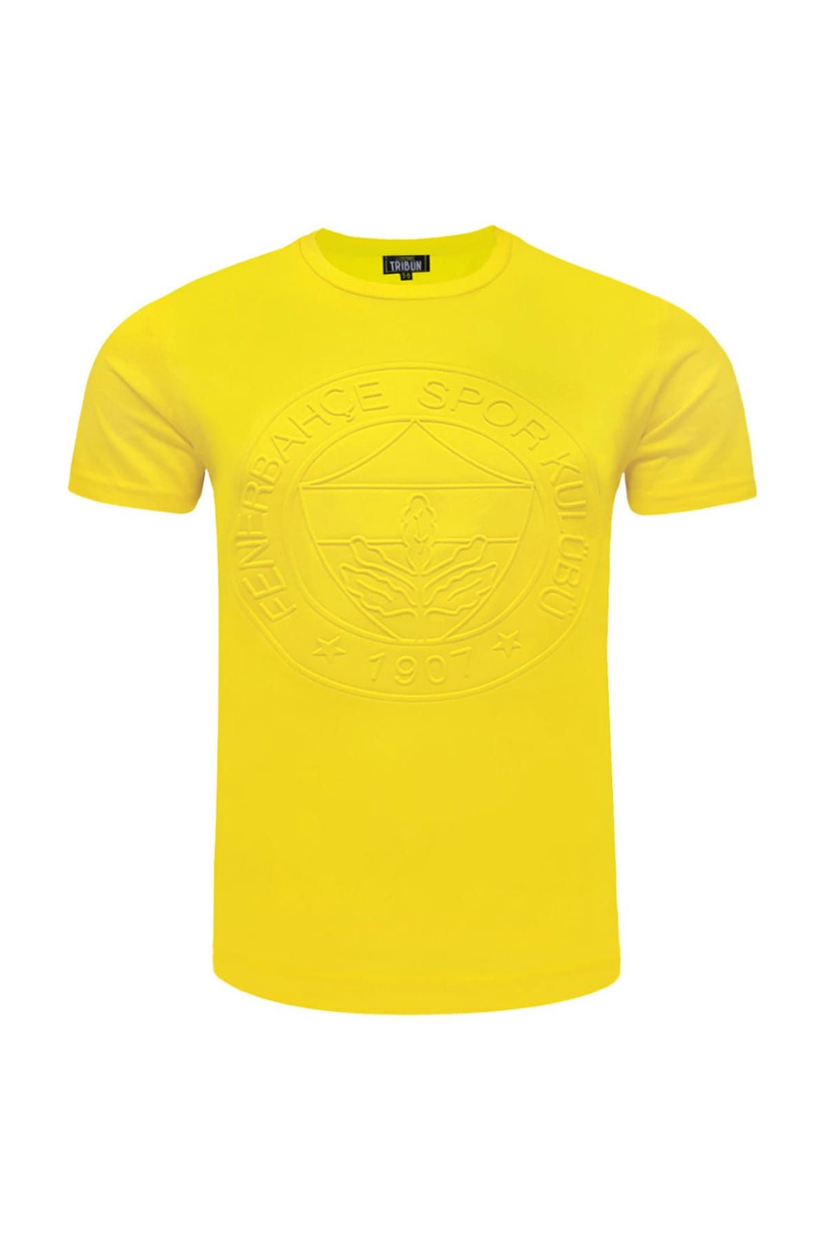 Fenerbahçe Sarı Çocuk T-Shirt Çocuk Trıbun Tek Renk Kk Emboss A-500-0-10