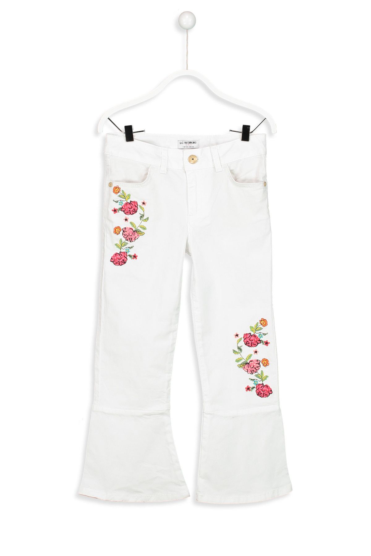 LC Waikiki Beyaz Kız Çocuk Pantolon 8S5740Z4