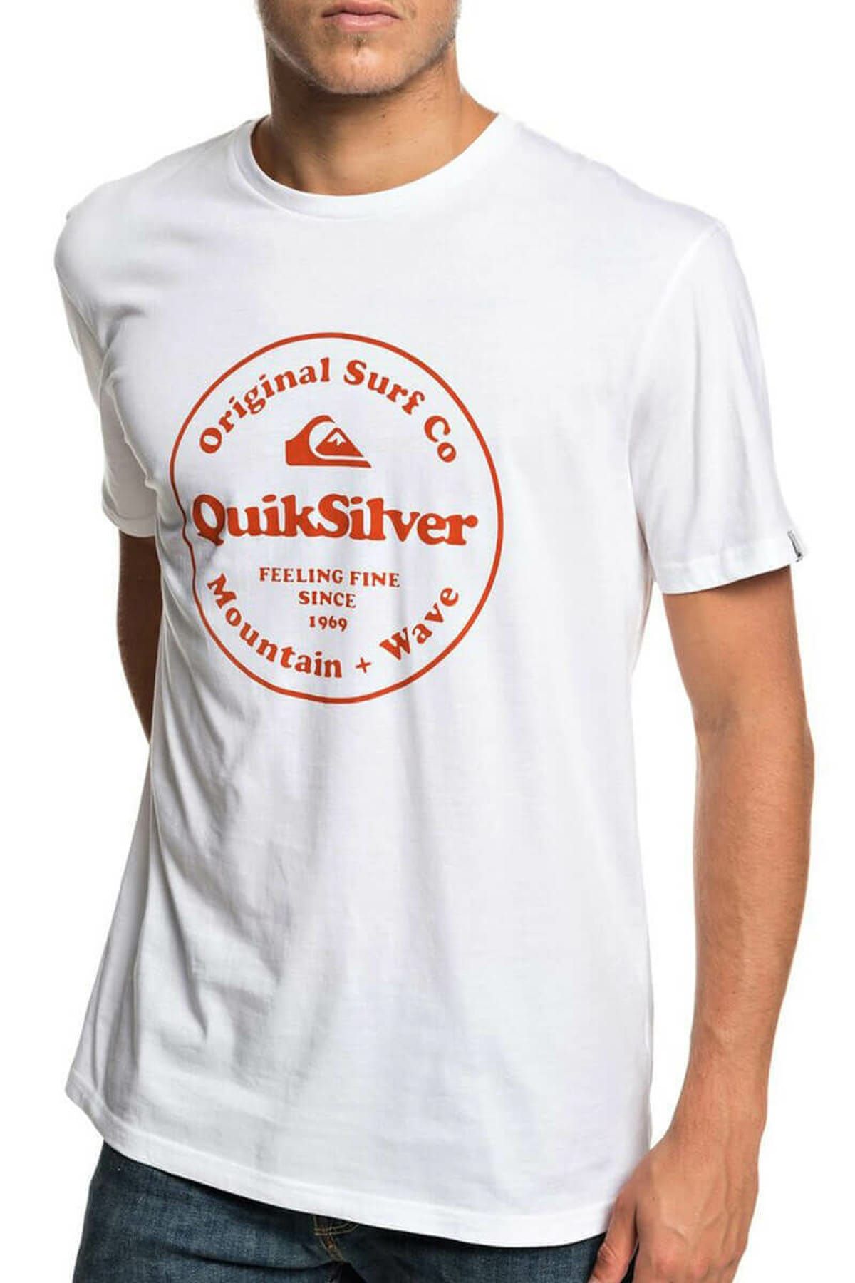Quiksilver SCRTINGREDIENSS M TEES Beyaz Erkek T-Shirt 100415741
