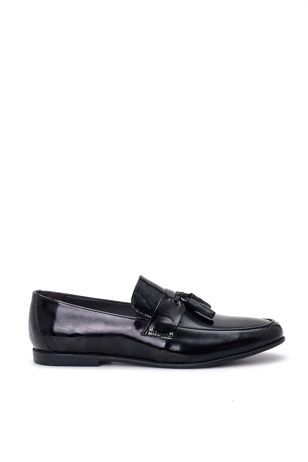 Derimod Hakiki Deri Siyah Erkek Loafer Ayakkabı