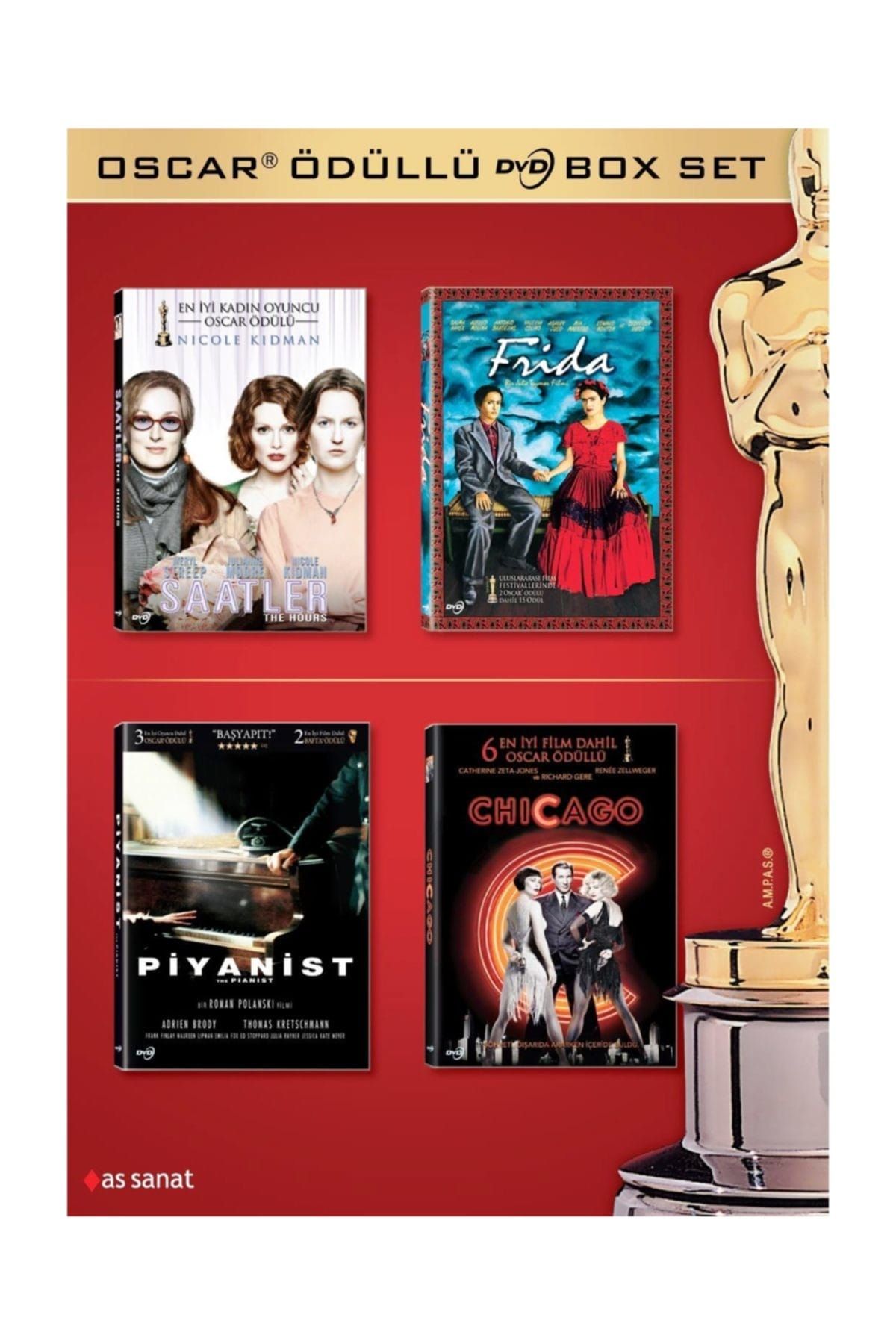 Pal DVD-Oscar Ödüllü 4 DVDBox Set
