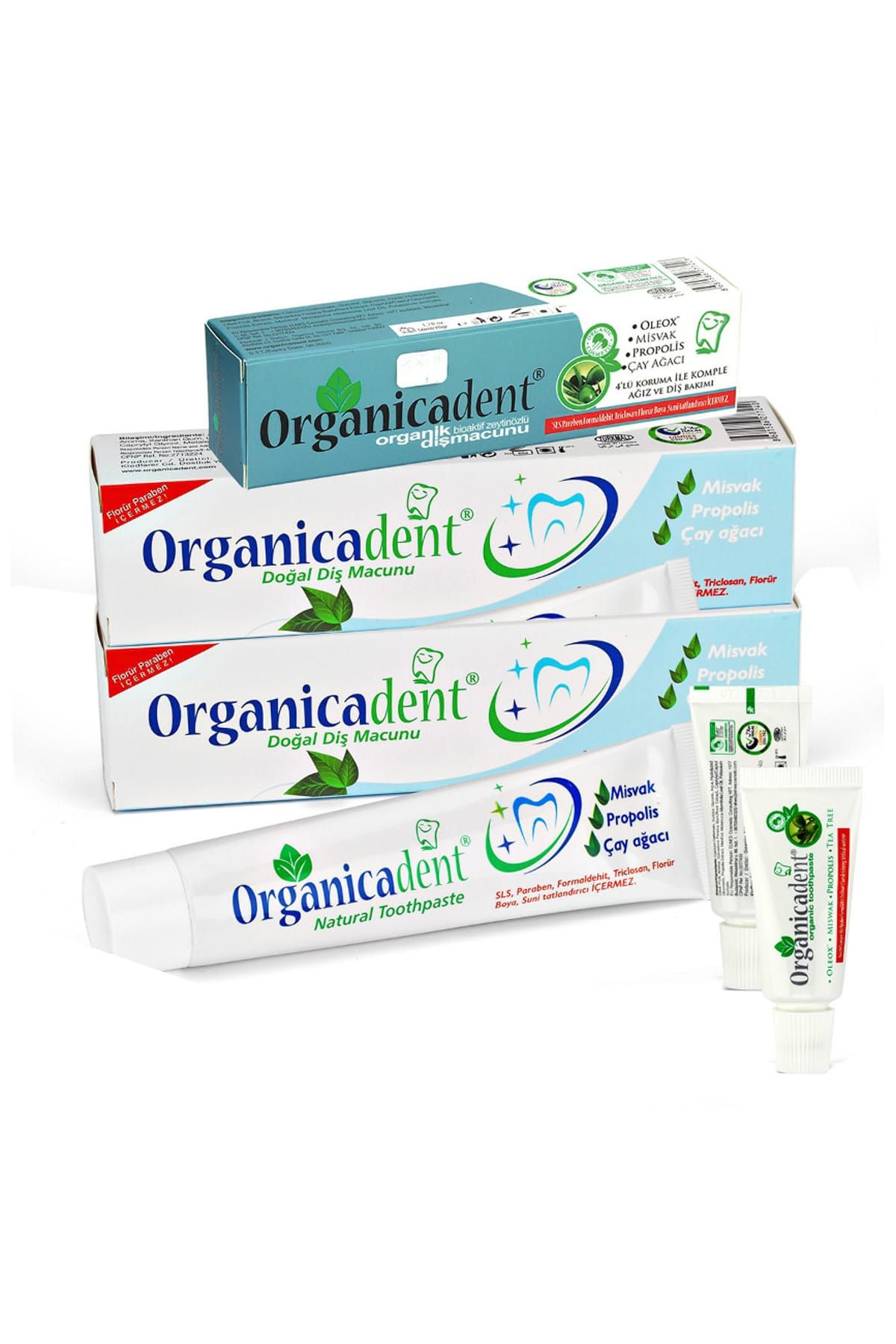 Organicadent Organik Ve Doğal Diş Macunu Florürsüz 75Mlx2+50 ml Aile Paketi