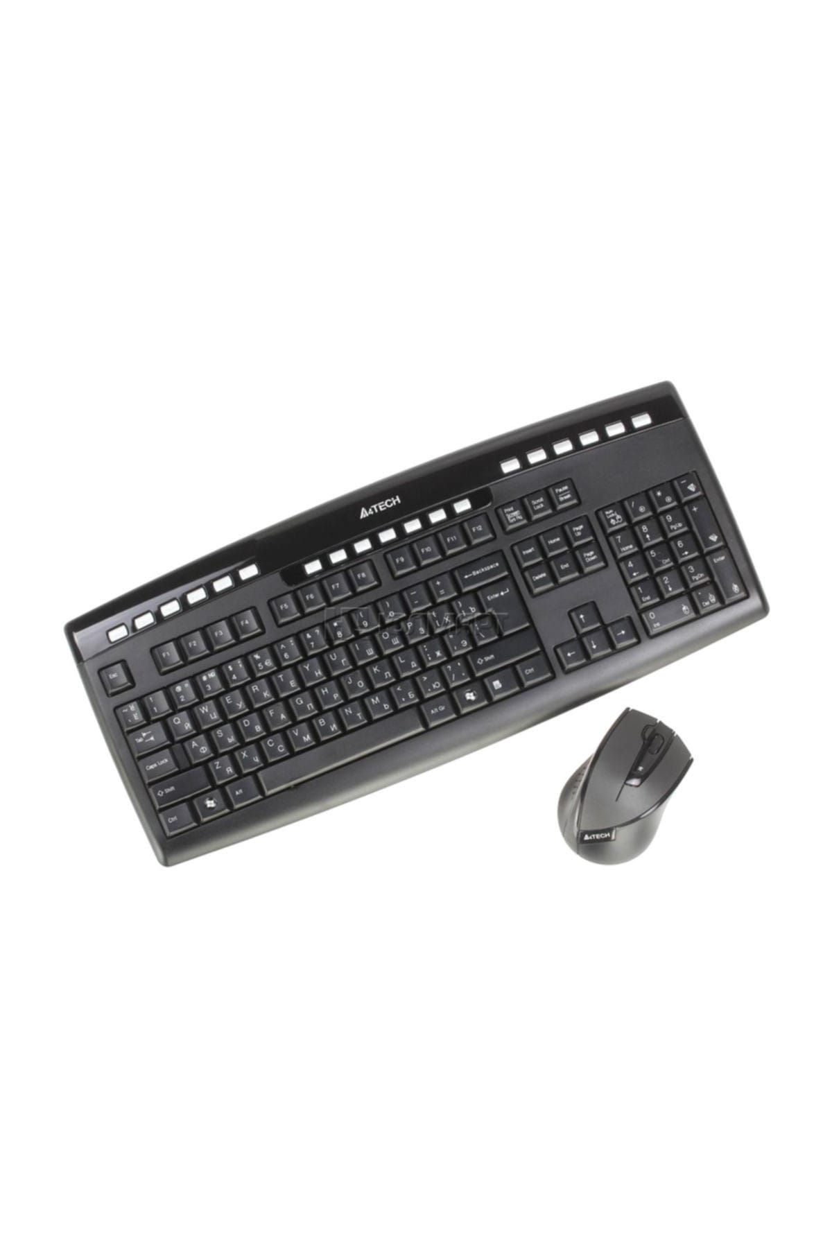 A4 Tech 9200F 2.4Ghz Nano Kablosuz Set Q-Multimedya Klavye + V-Track Mouse