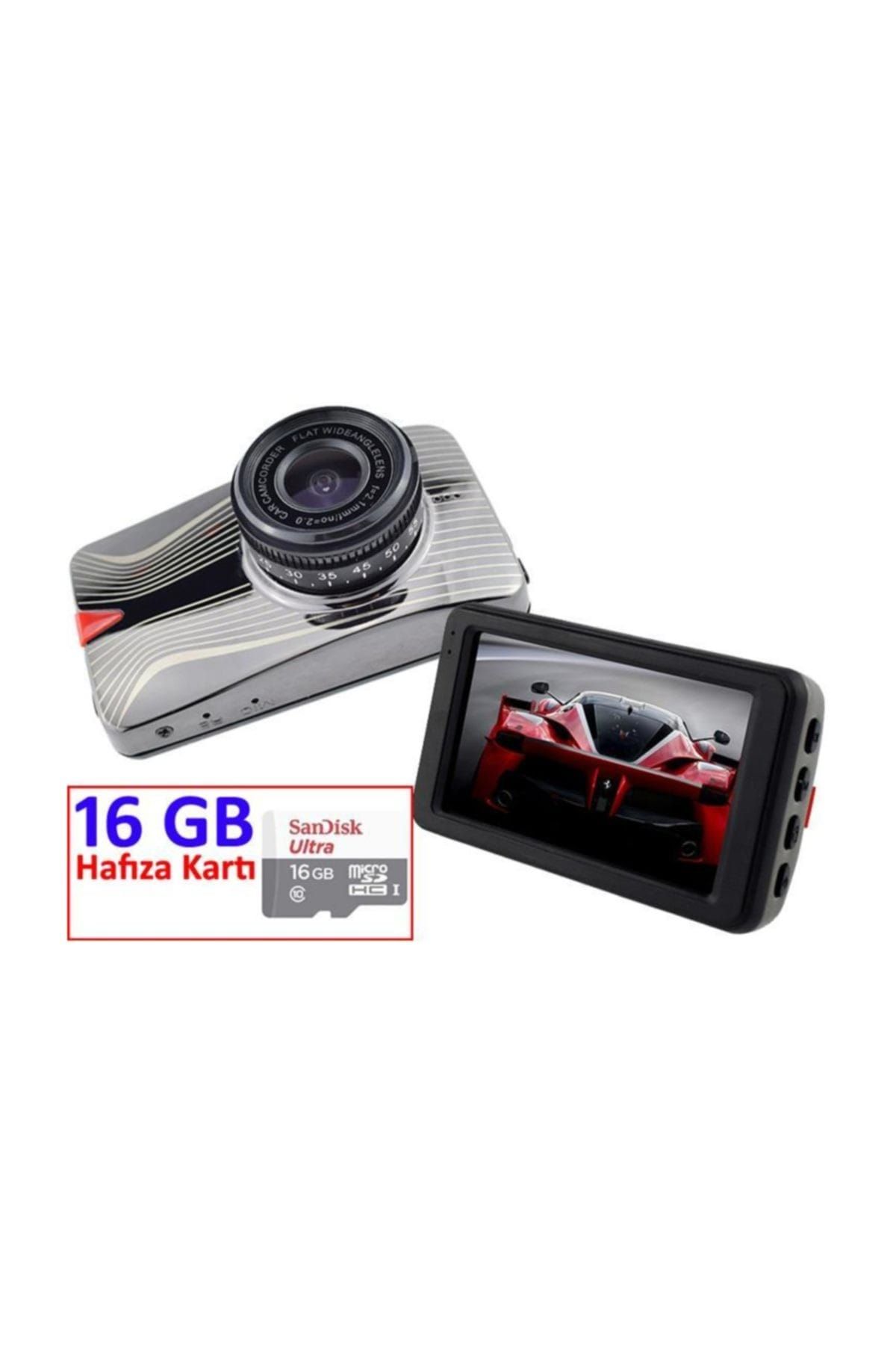 General Plus Full HD Türkçe 16MP Gece Görüş Araç Kamera GP63+16GB Hafıza Kartı