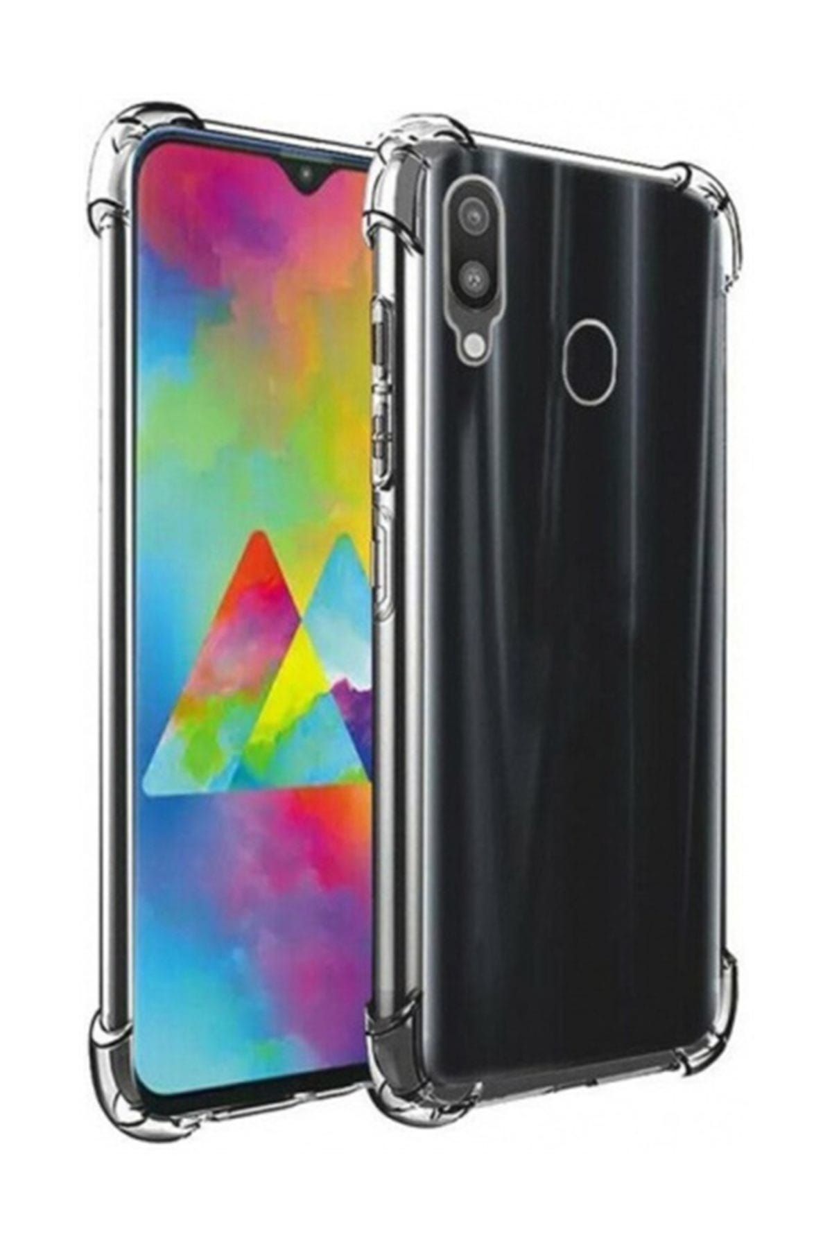 Telefon Aksesuarları Galaxy A30 Ultra İnce Şeffaf Airbag Anti Şok Silikon Kılıf - Şeffaf