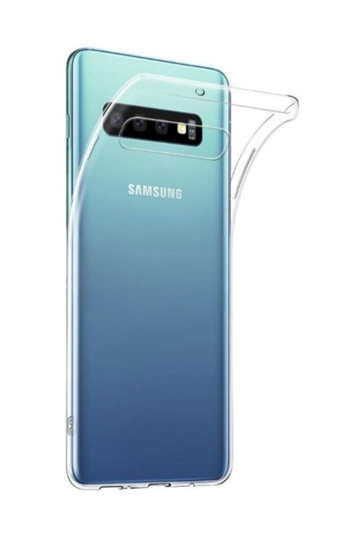 KNY Samsung Galaxy S10 Plus Kılıf Ultra İnce Şeffaf Silikon