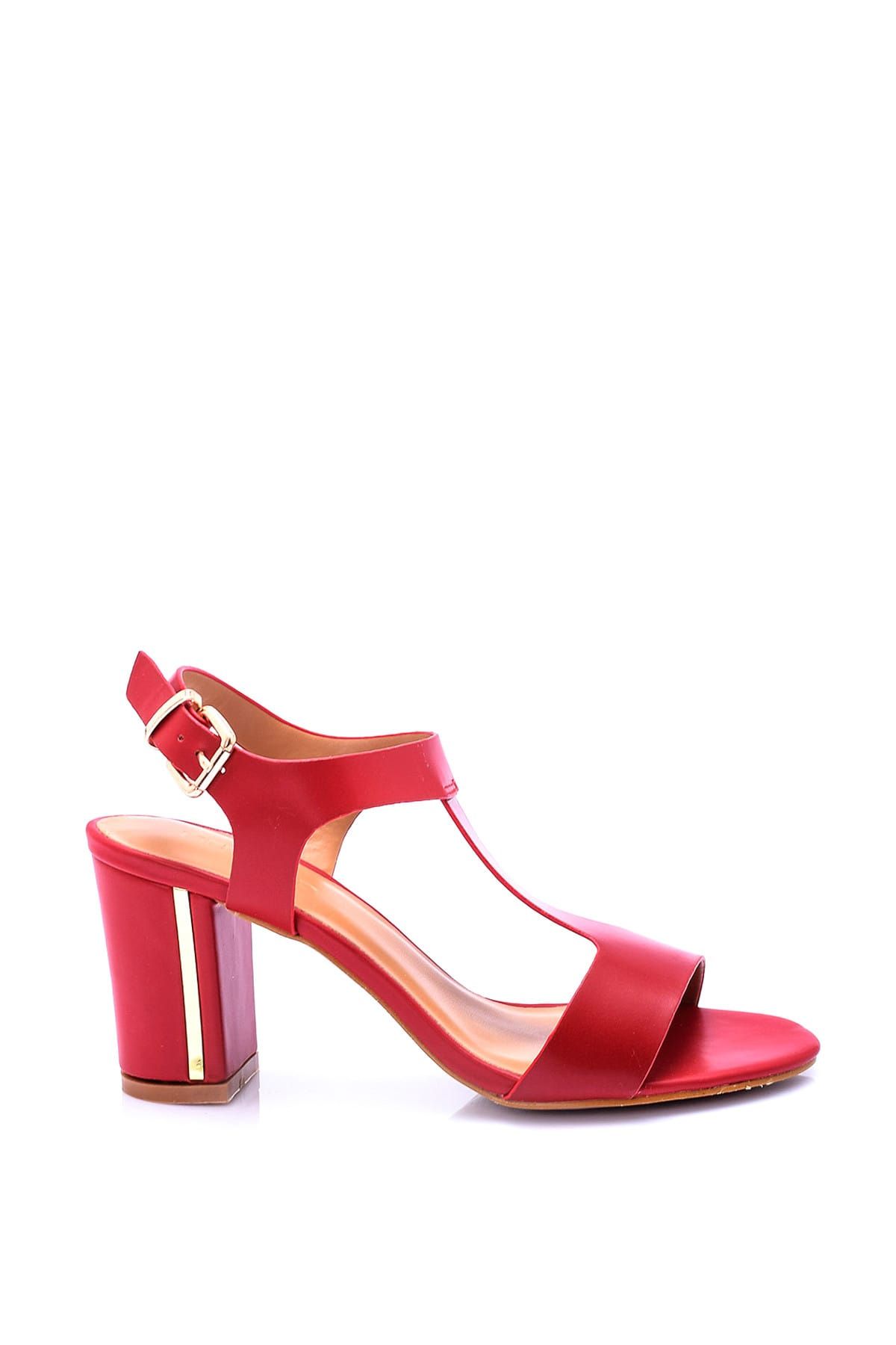 Derimod Kırmızı Kadın Topuklu Ayakkabı