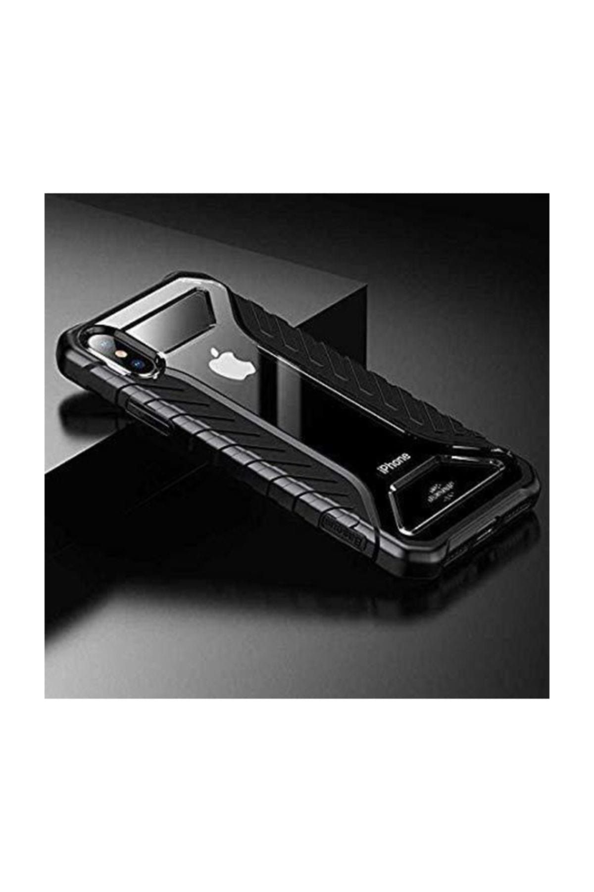 Baseus Michelin iPhone XS Max 6.5" Darbeye Dayanıklı Kılıf Siyah