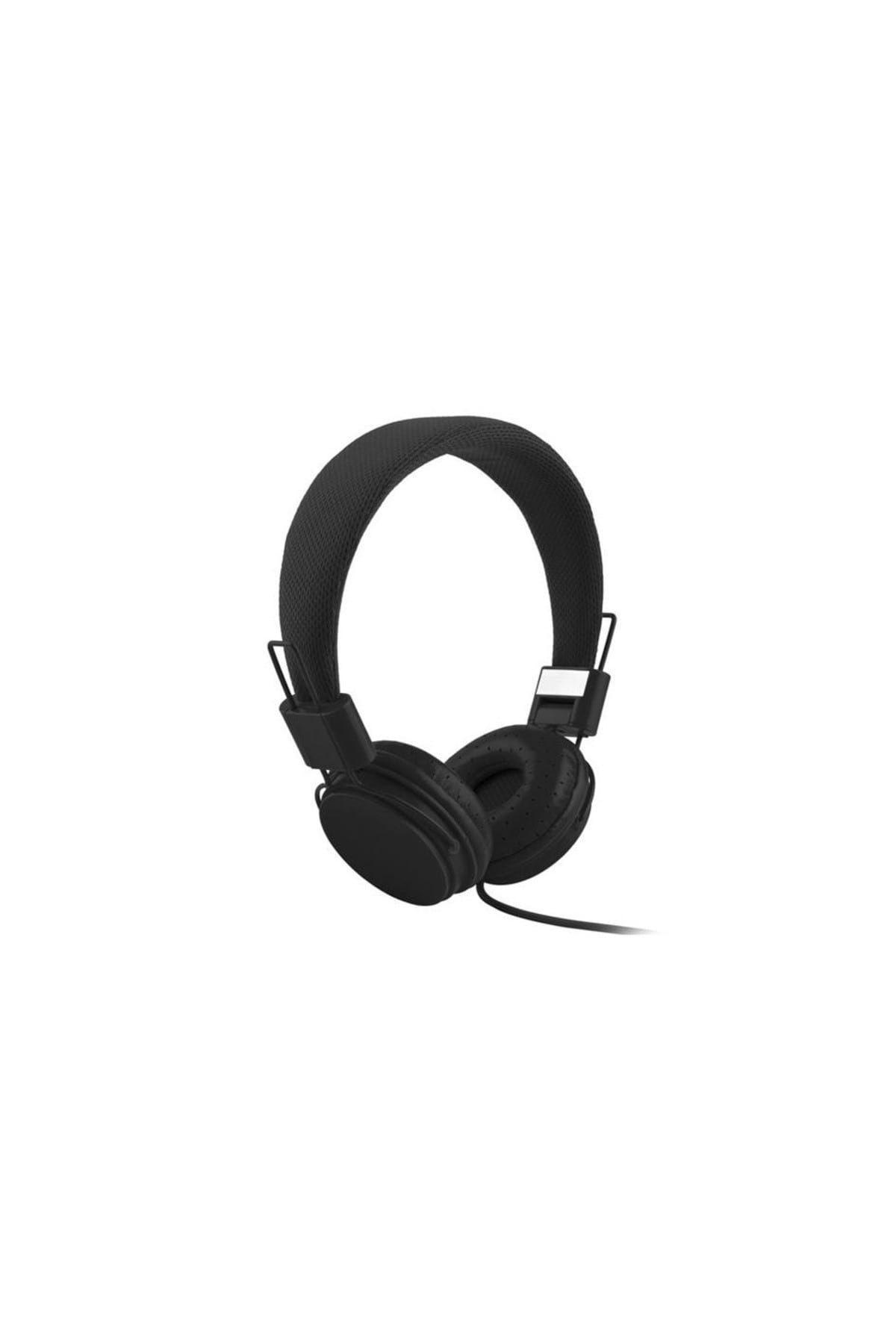 Genel Markalar Mikrofonlu Kafa Bantlı Renkli Kulaklık Color EP05 Siyah