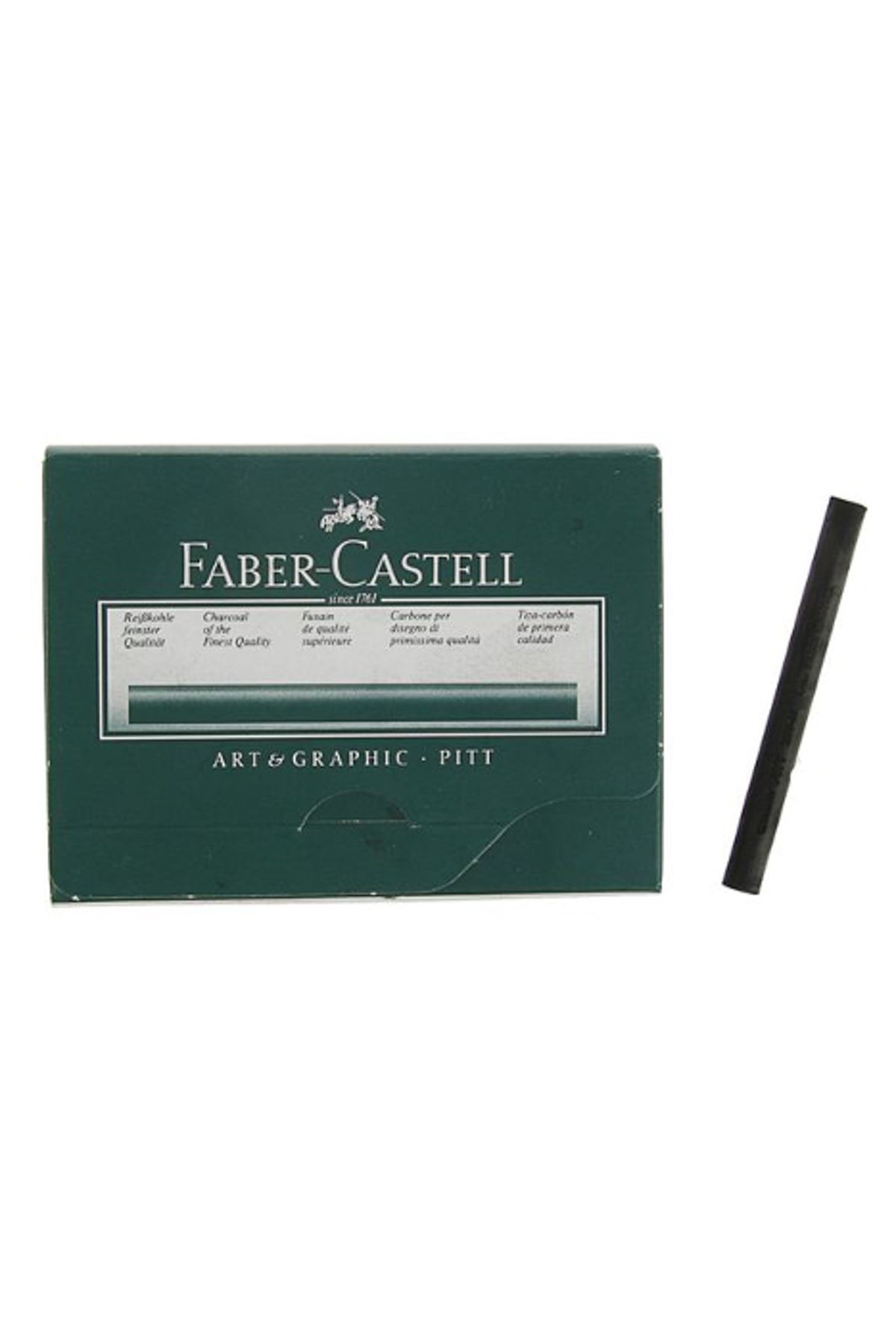 Faber Castell İşlenmiş Kömür Orta Sert 12'li 129900
