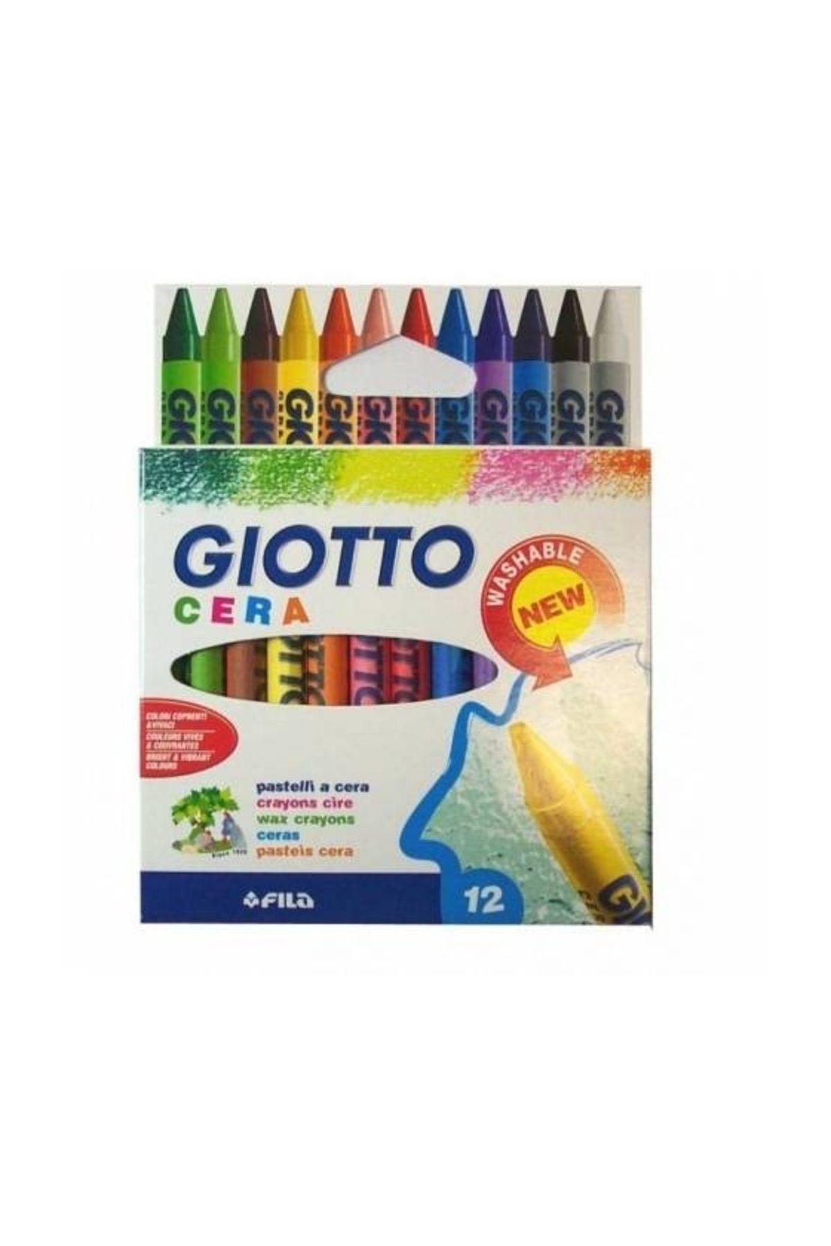 Giotto Marka: Gıotto Cera Mum Boya 12'li Paket Kategori: Pastel Boya