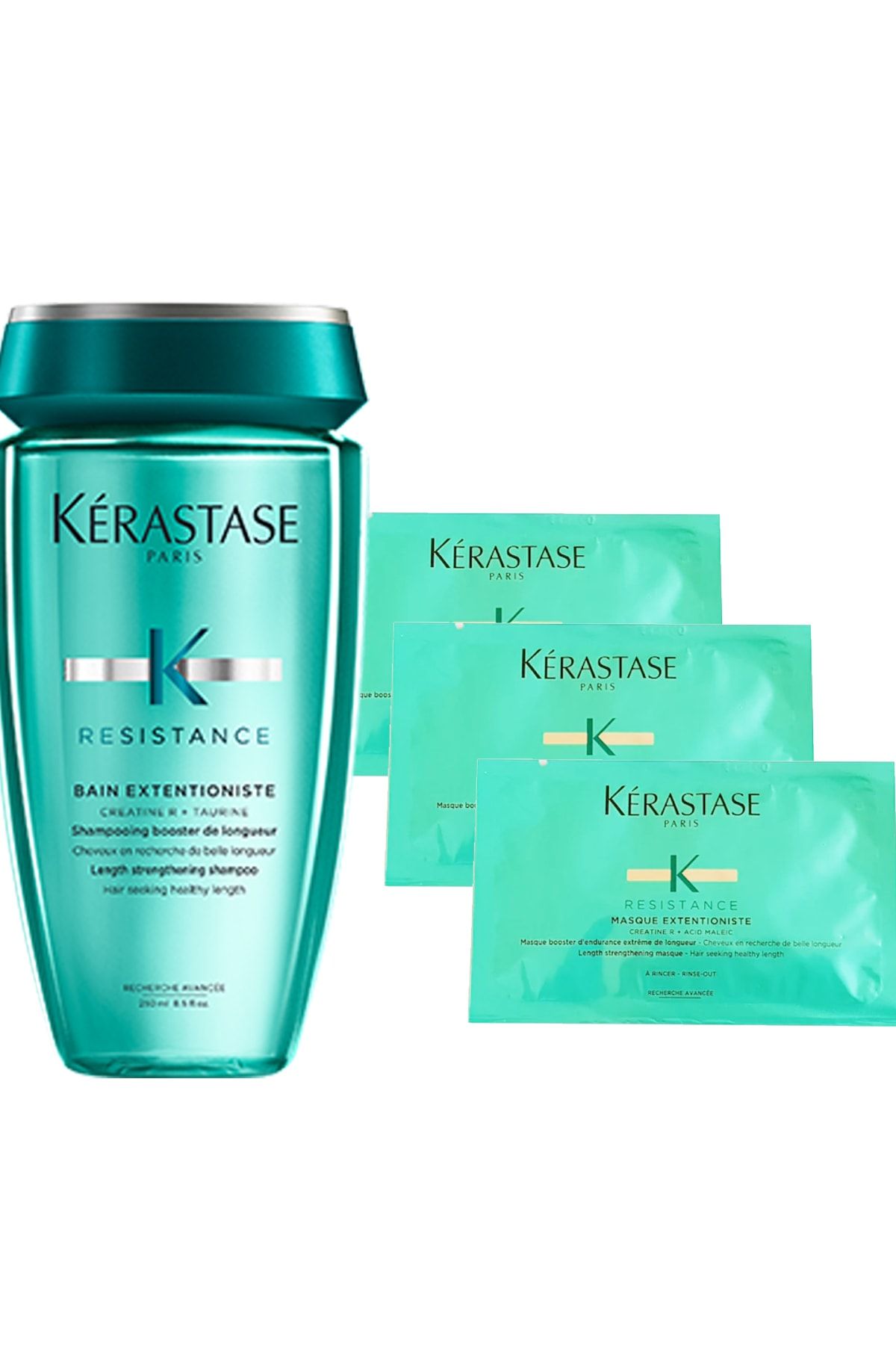 Kerastase Extentioniste Canlancırıcı Şampuan 250 ml + Saç Uzatan Maske 3 x 15 ml 2840095040770
