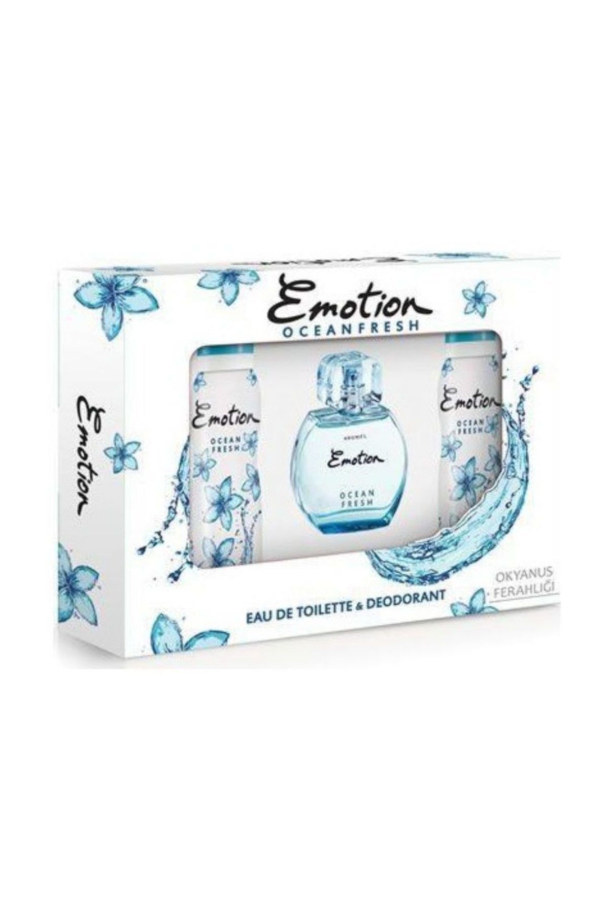 Emotion Emotıon Ocean Fres Edt 50 ml Kadın Parfüm + 2 Adet 150 ml Deodorant Set