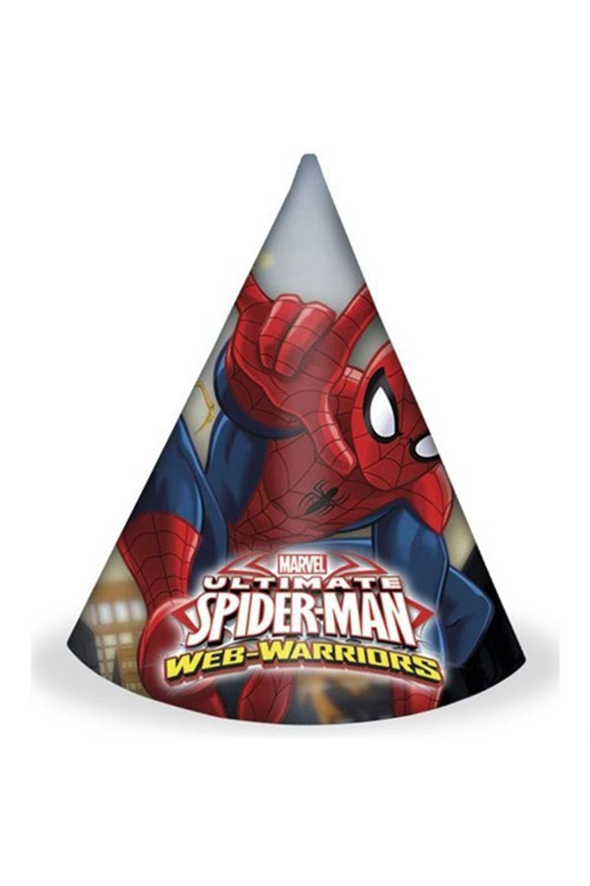 Happyland Kırmızı Spiderman Baskılı Külah Şapka 6 Adet