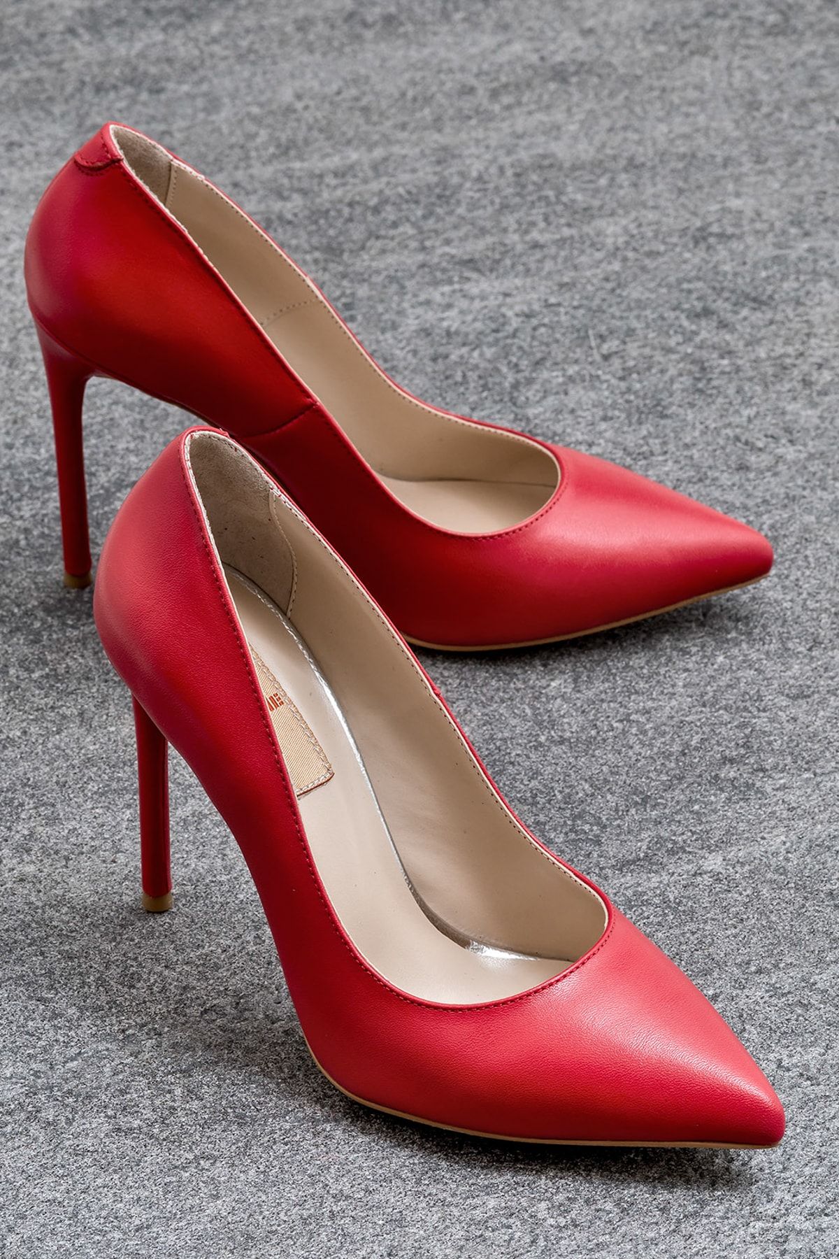 Elle TABBYY Hakiki Deri Kırmızı Kadın Ayakkabı