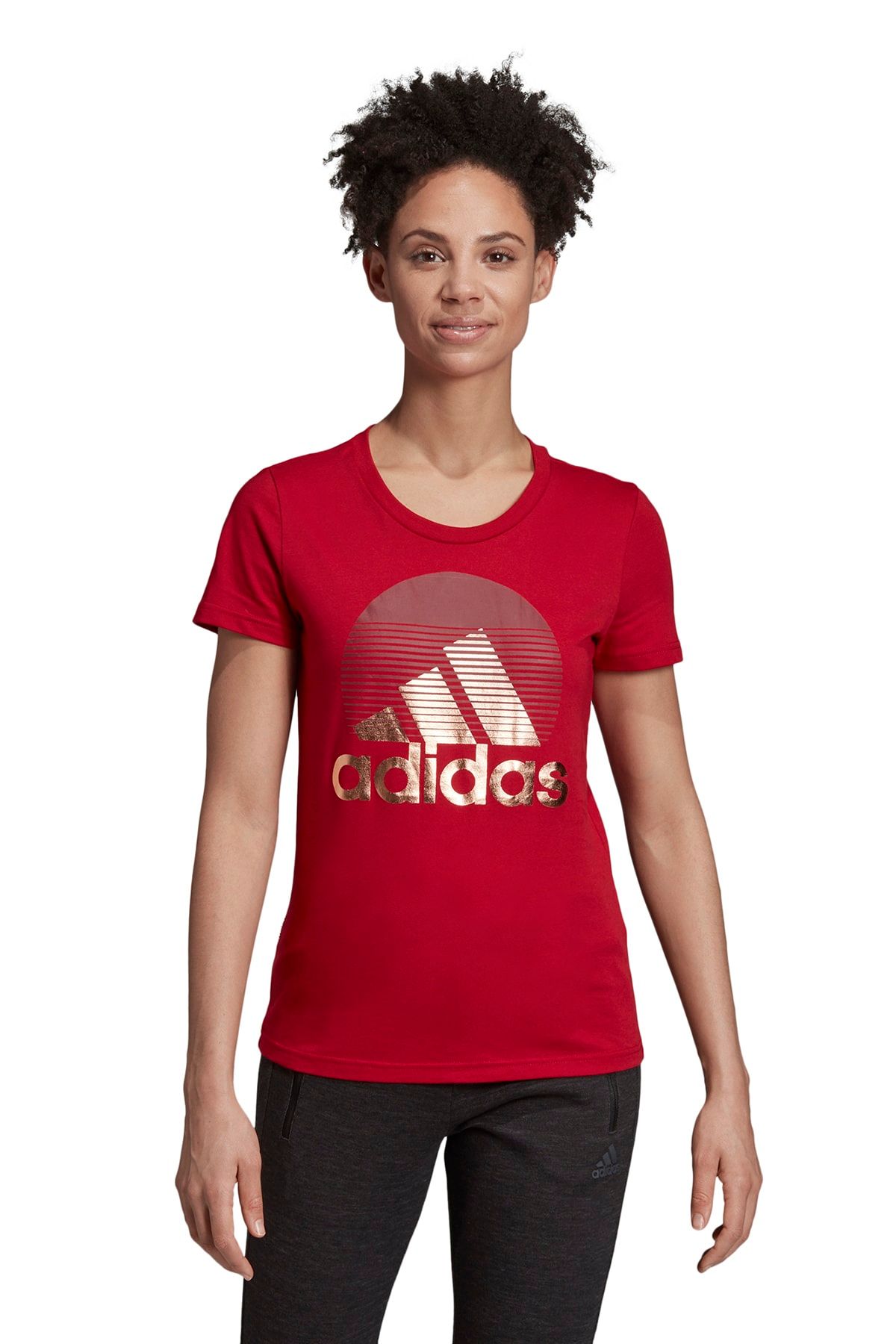 adidas Kadın T-shirt - W Mh Foil Tee - ED6172