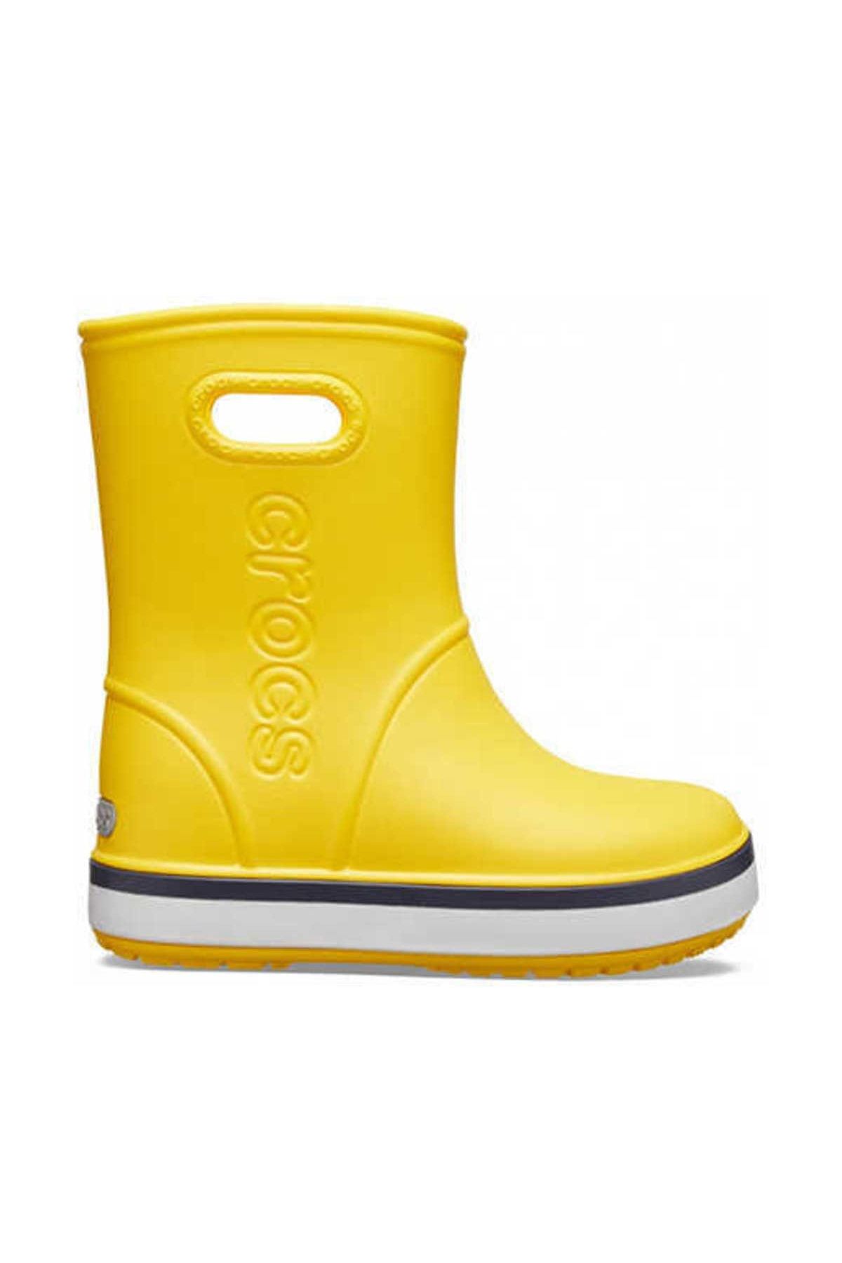 Crocs 205827-734 Yellow Crocband Rain Boot